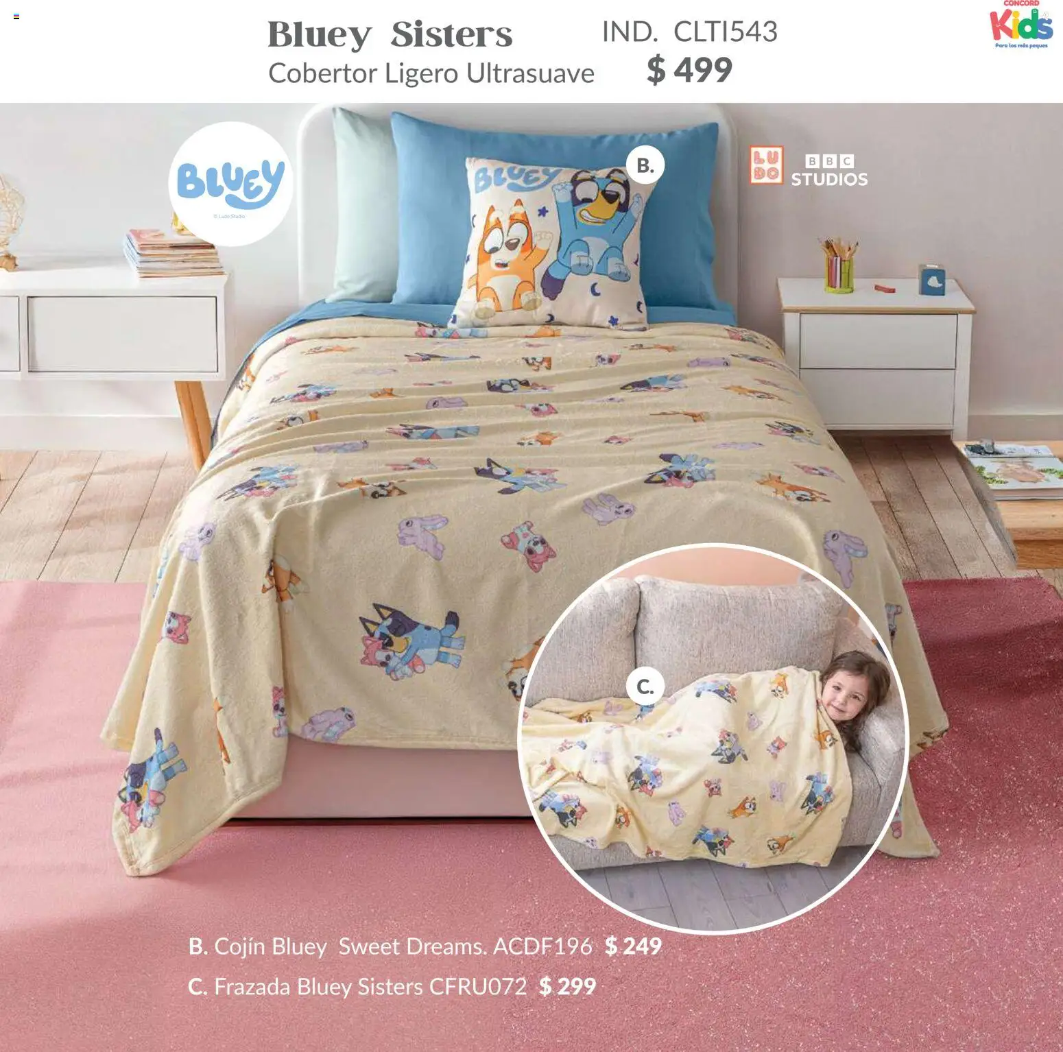 Nuevas ofertas de Colchas Concord válidas en toda la República Mexicana desde el 01/02/2026. ¡Encuentra las mejores ofertas en Colchas Concord catálogo Kids! | Página: 97 | Productos: Cobertor