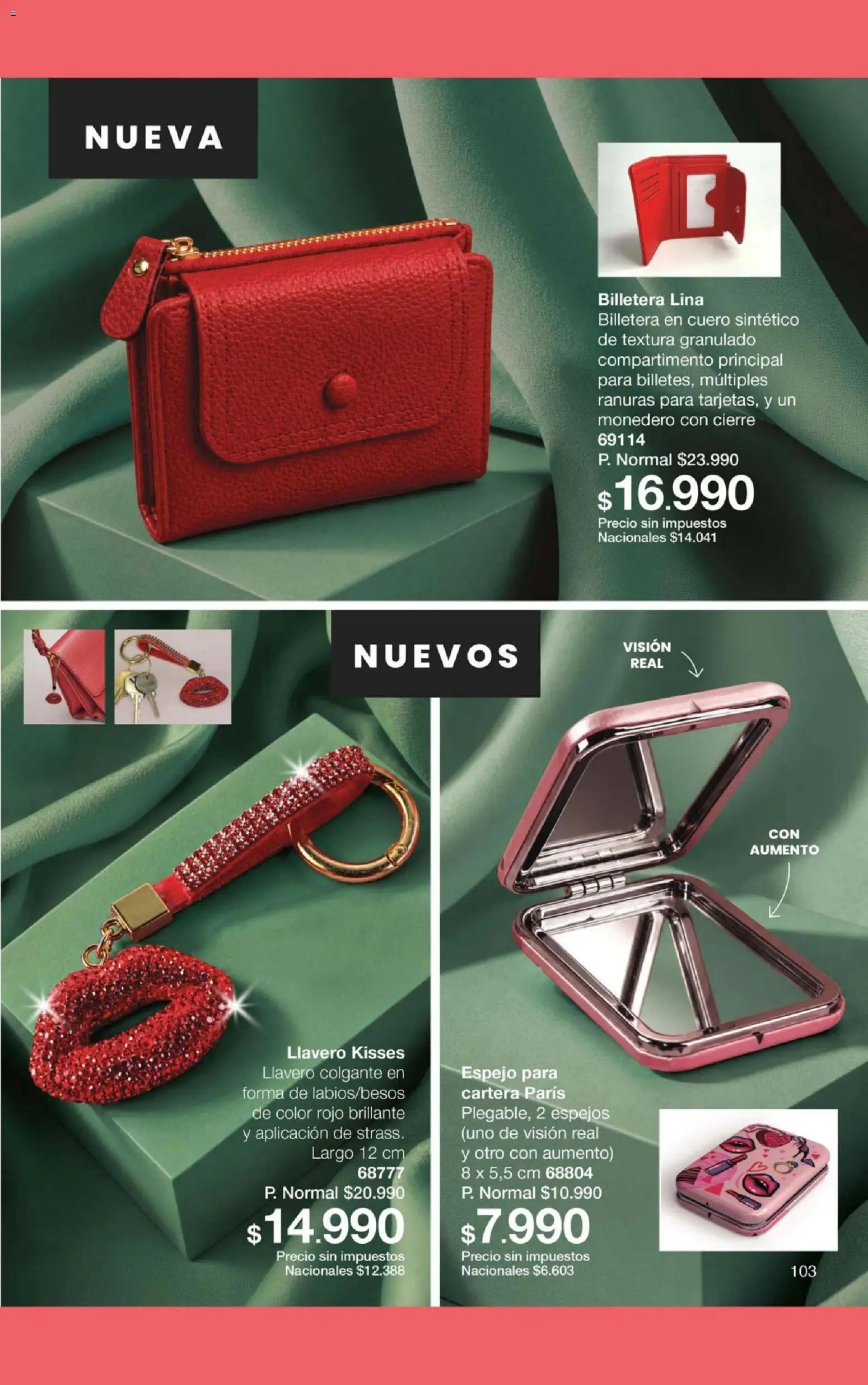 Gigot - CAMPAÑA 13 │ válido desde el 23/08/2026 | Página: 109 | Productos: Cartera, Espejo, Llavero, Billetera