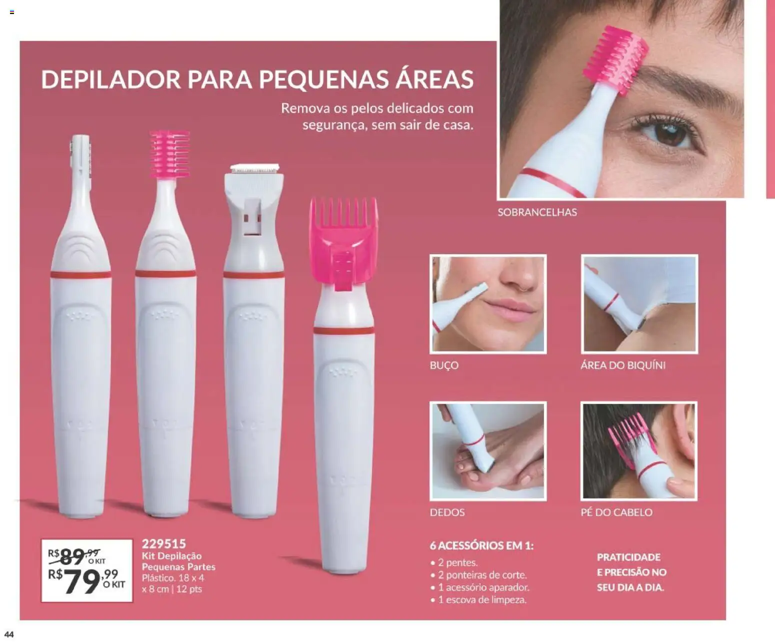 Avon Folheto - válido de 01/09/2026 | Página: 44 | Produtos: Depilador, Escova, Biquíni
