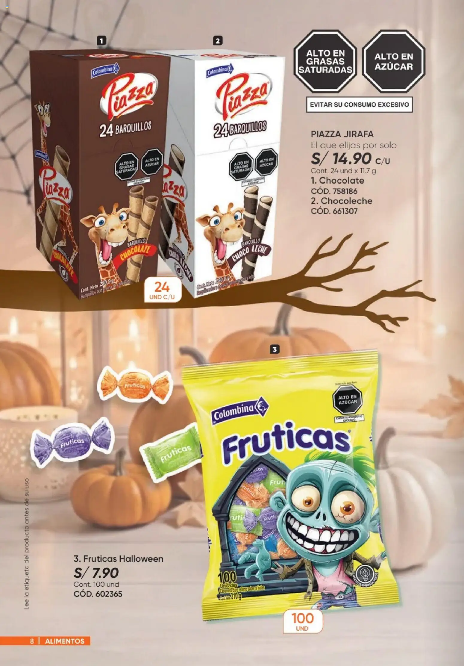 Catálogo Azzorti válido desde 20/09/2026 | Página: 8 | Productos: Chocolate, Azúcar