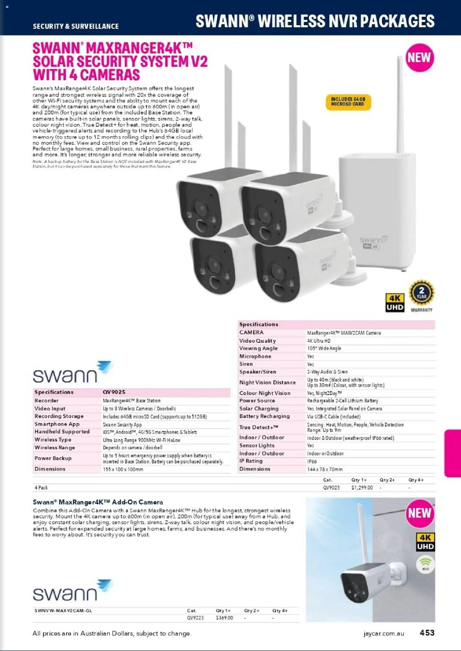 Jaycar catalogue - valid from 31/08/2026 | Page: 451 | Products: Battery, Doorbell, Audio, Video