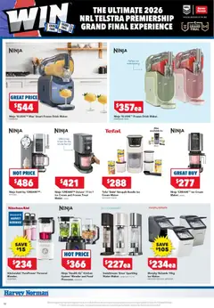 Preview of Harvey Norman Footy Finals - valid from 10/09/2026 | Page: 14 | Products: Cream, Ice cream, Water, Blender