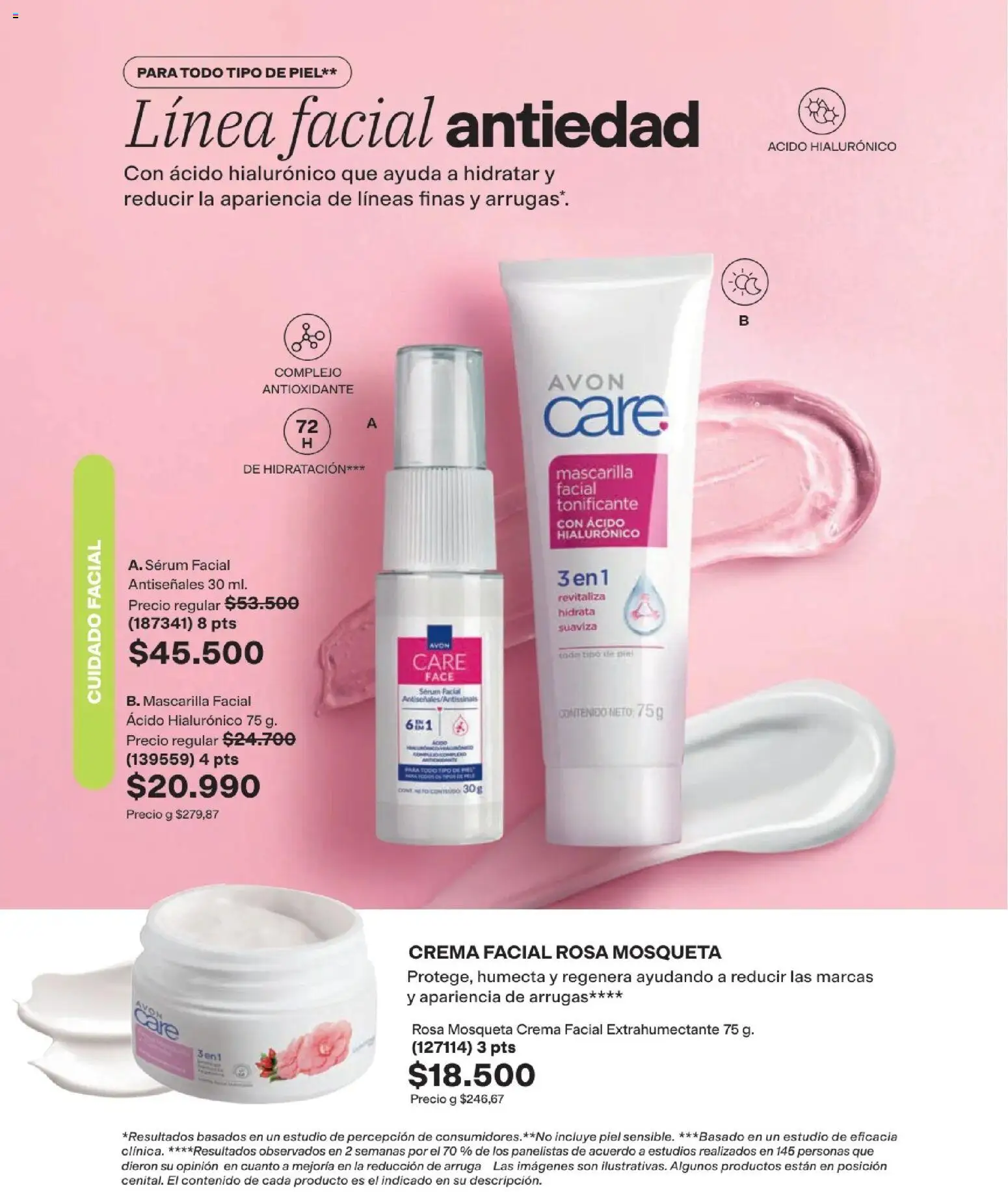 Avon revista - valida desde el 01.08.2026 | Página: 130 | Productos: Crema, Serum, Mascarilla