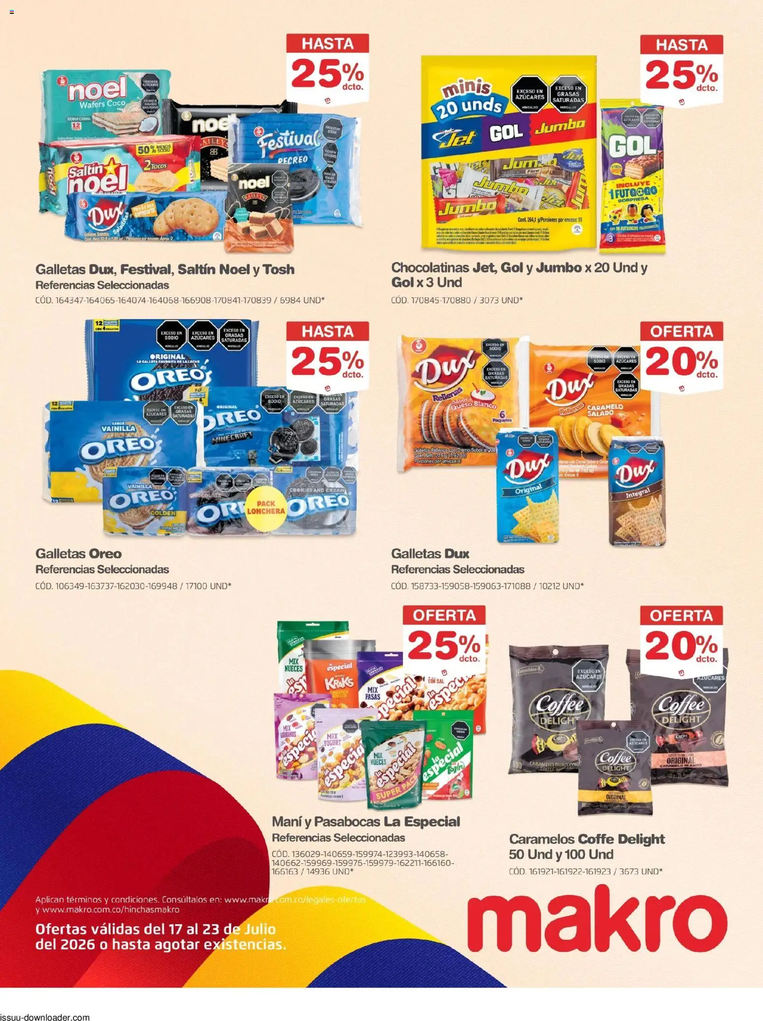 Makro revista - valida desde el 17/07/2026 | Página: 11 | Productos: Nueces, Galletas, Coco, Leche