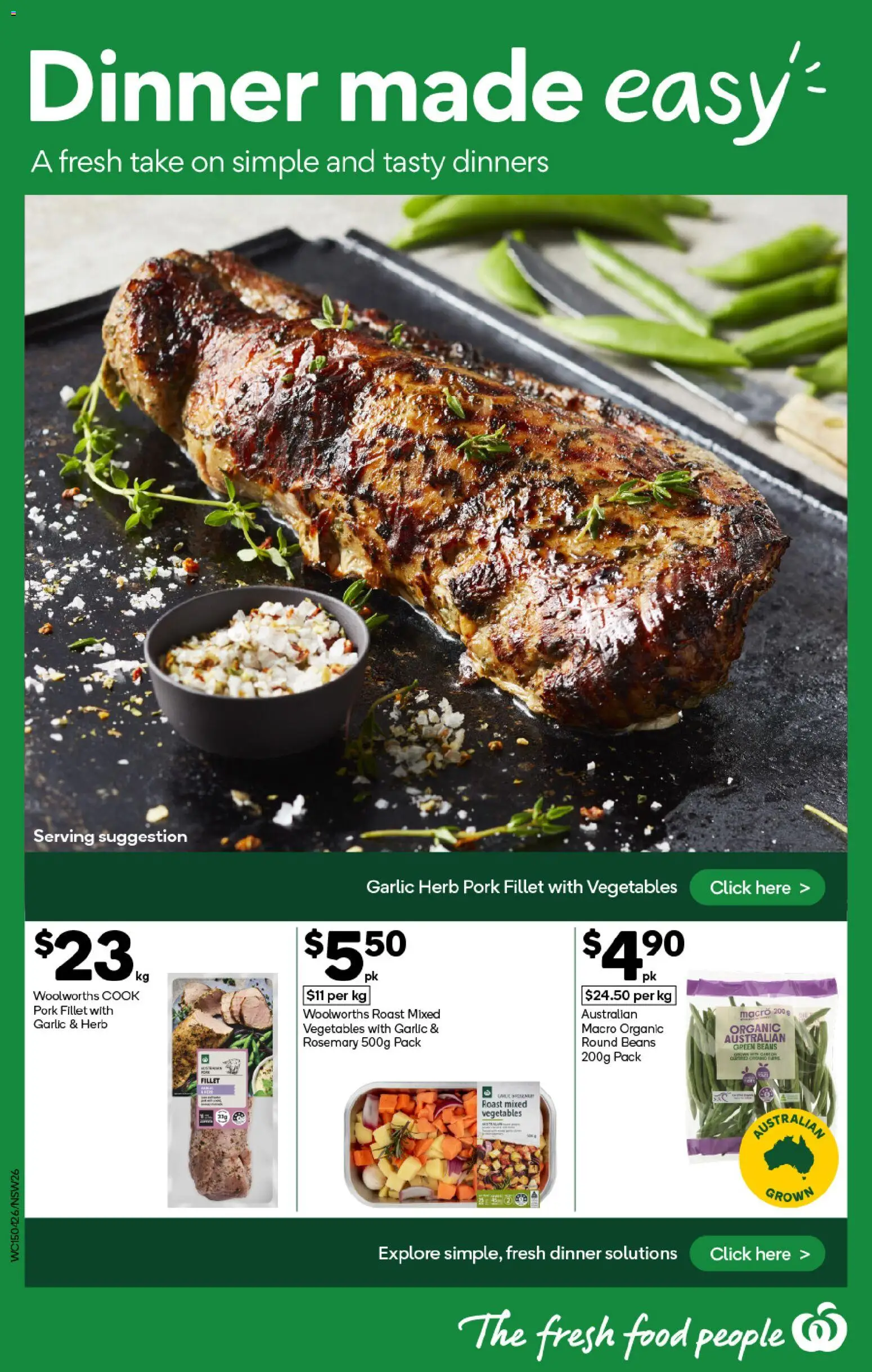 Woolworths catalogue - valid from 15.04.2026 | Page: 26 | Products: Herb, Pork, Vegetables, Garlic