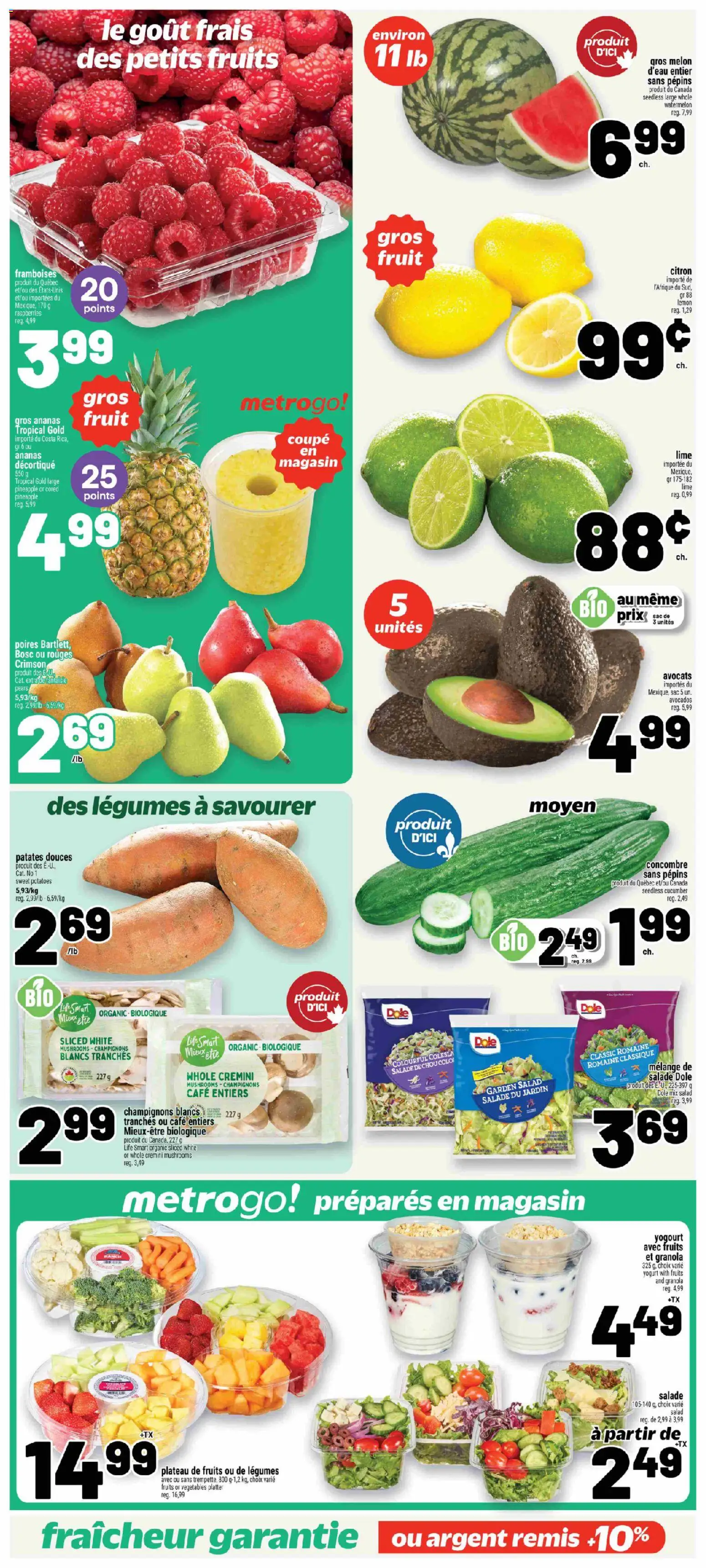 Metro flyer valid from Sep 17, 2026 | Page: 6 | Products: Lime, Vegetables, Sweet potatoes, Mushrooms