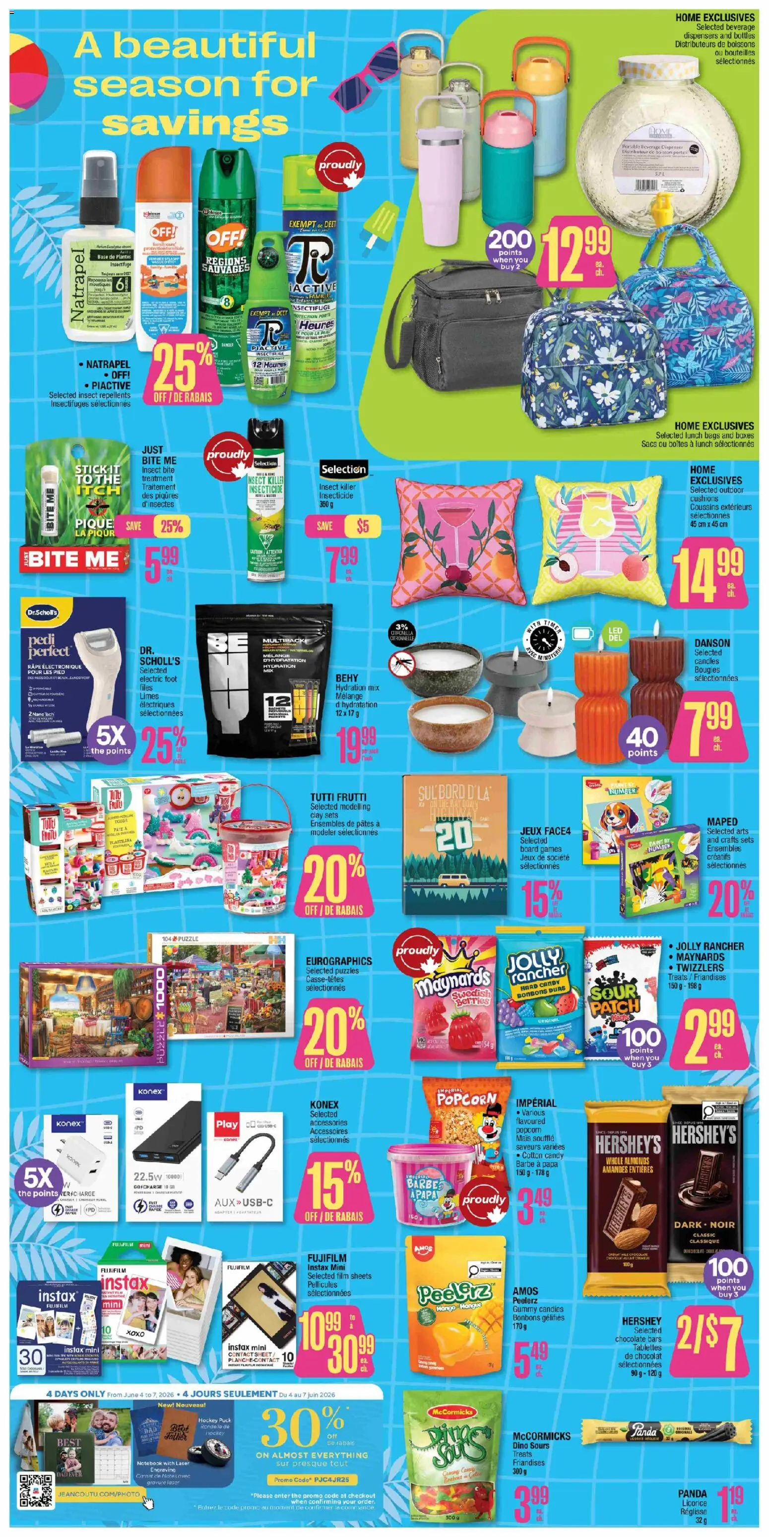 Jean Coutu flyer valid from 04.06.2026 | Page: 5 | Products: Candies, Notebook, Adapter, Chocolate