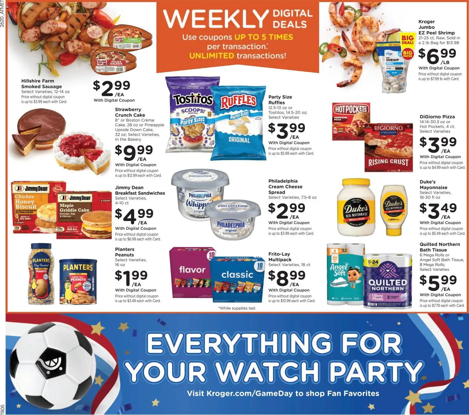 Kroger Weekly Ad - valid from 17.06.2026 | Page: 2 | Products: Bath, Cheese, Sausage, Fan