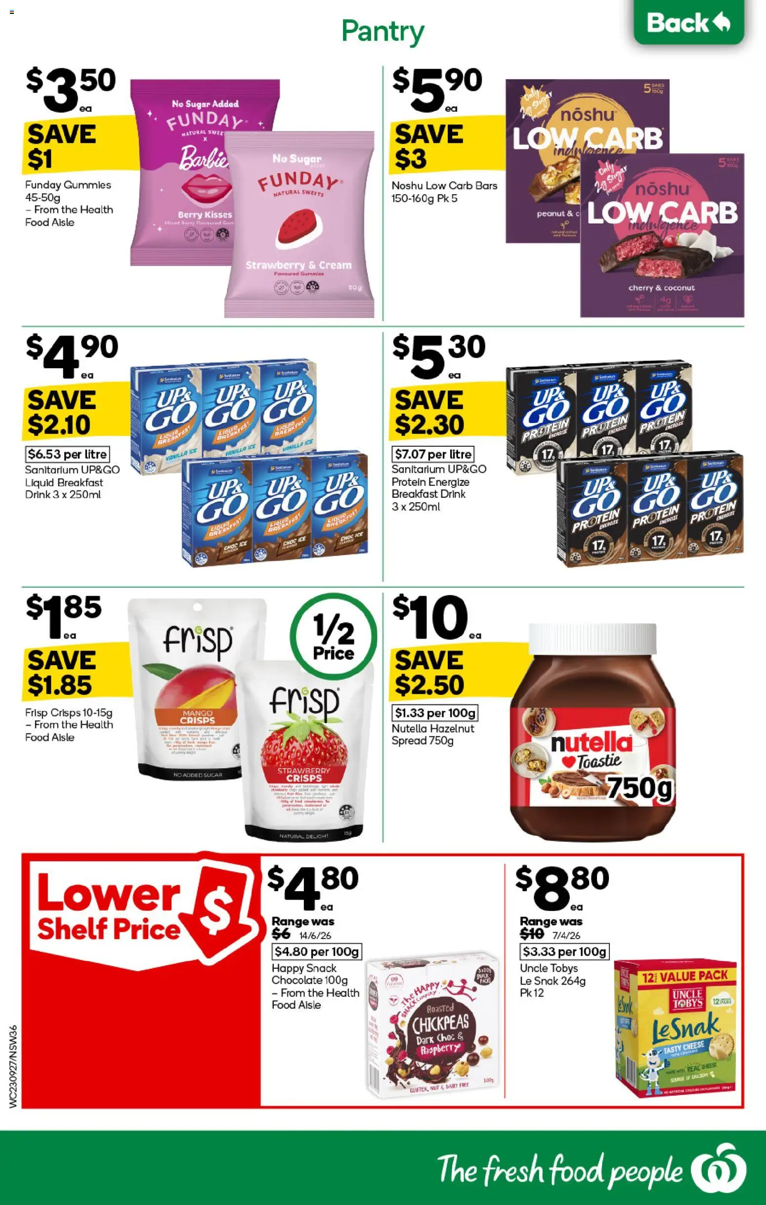 Woolworths catalogue - valid from 23/09/2026 | Page: 38 | Products: Protein, Chocolate, Cream, Ice