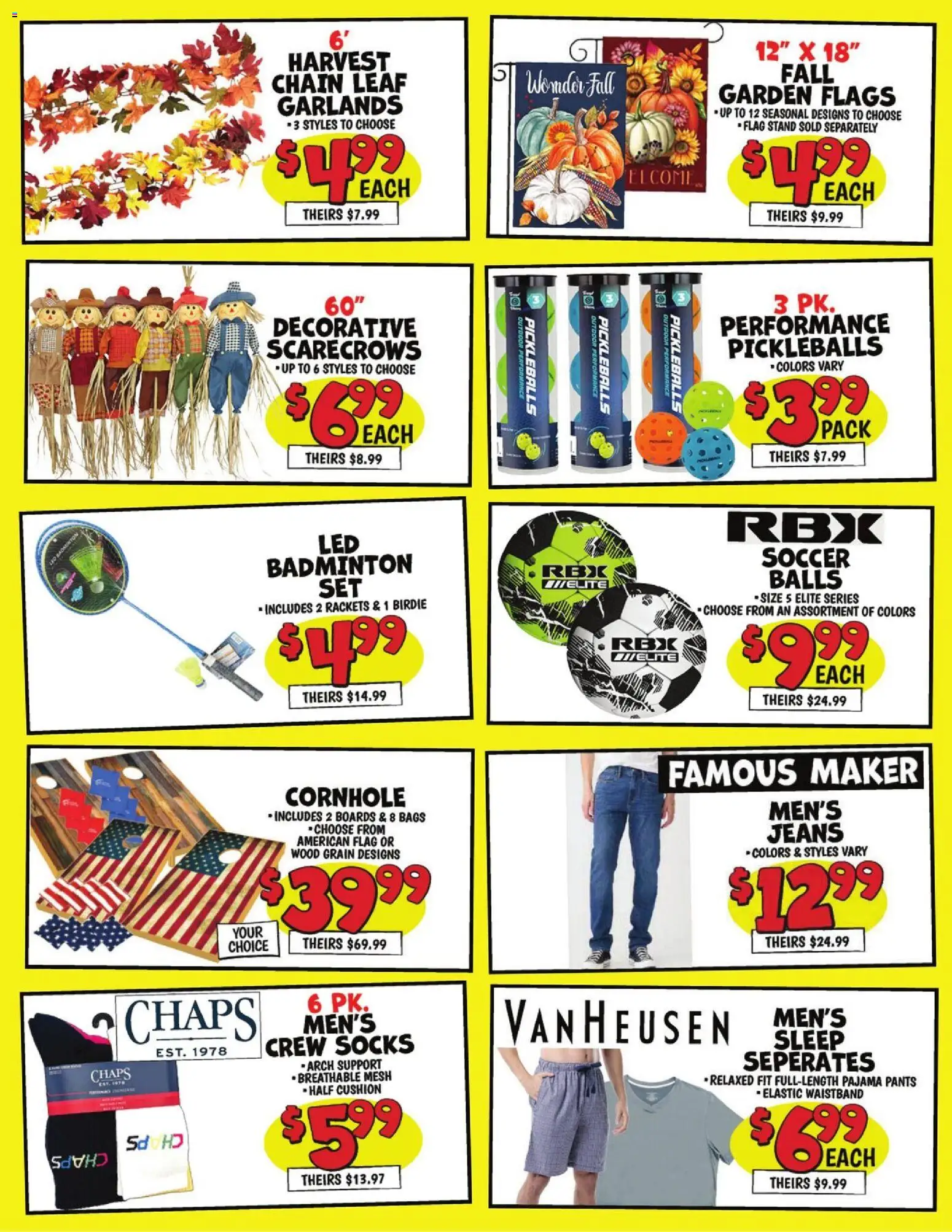 Ollie's Ad 2 - valid from 09/23/2026 | Page: 2 | Products: Pants, Socks, Cushion, Jeans