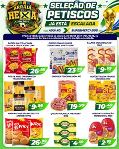 X Supermercados ofertas Petiscos - Pré-Visualização do folheto da loja X Supermercados, válido de 09.06.2026