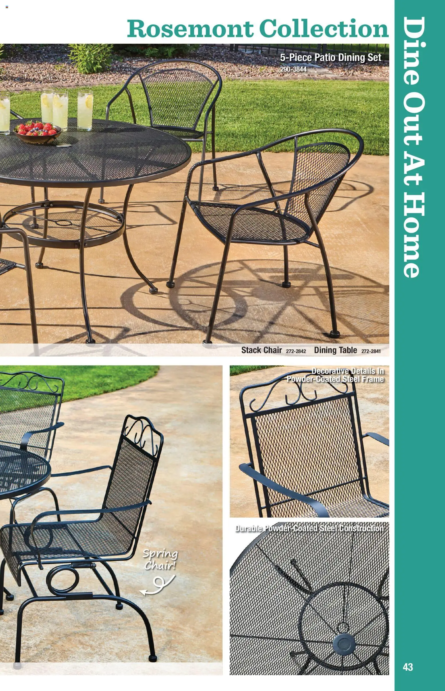Menards Outdoor Living Catalogue - valid from 02/04/2026 | Page: 43 | Products: Table, Chair, Dining set