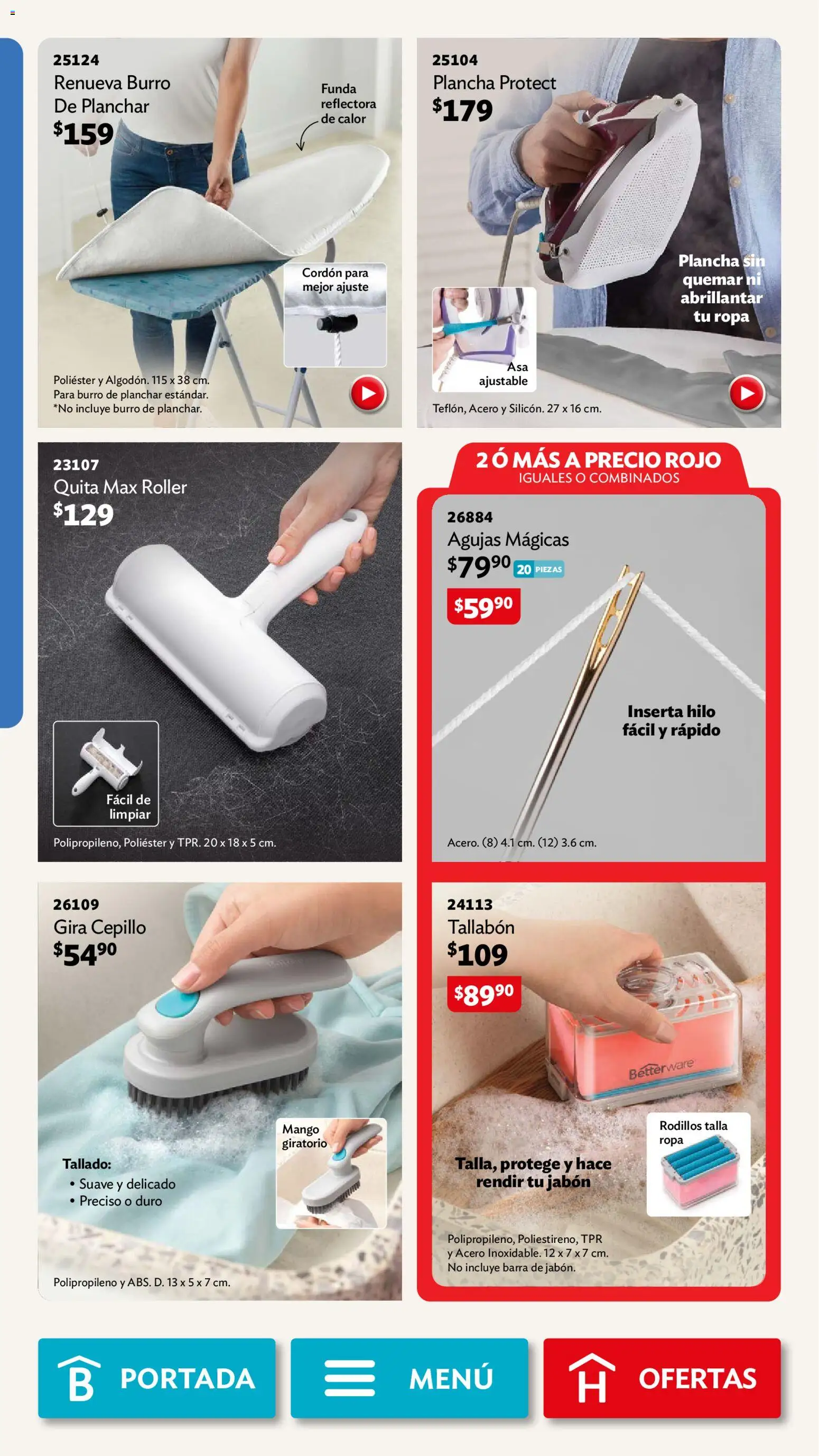 Nuevas ofertas de Betterware válidas en toda la República Mexicana desde el 01.06.2026. ¡Encuentra las mejores ofertas en Betterware campaña 6 2026! | Página: 101