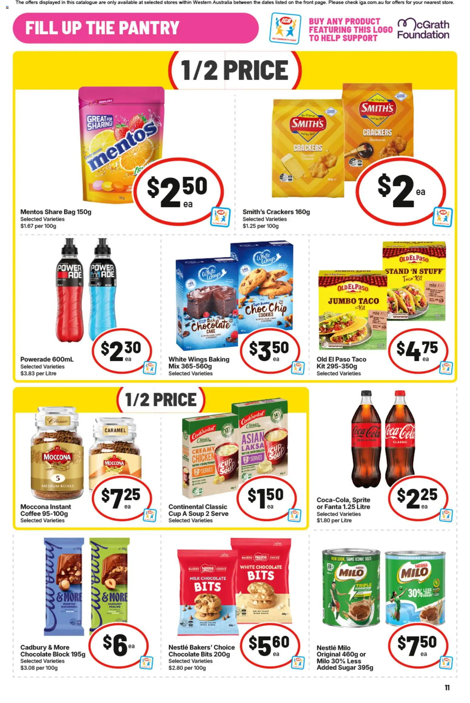 IGA catalogue - valid from 09/09/2026 | Page: 18 | Products: Chocolate, Moccona, Roast, Instant coffee
