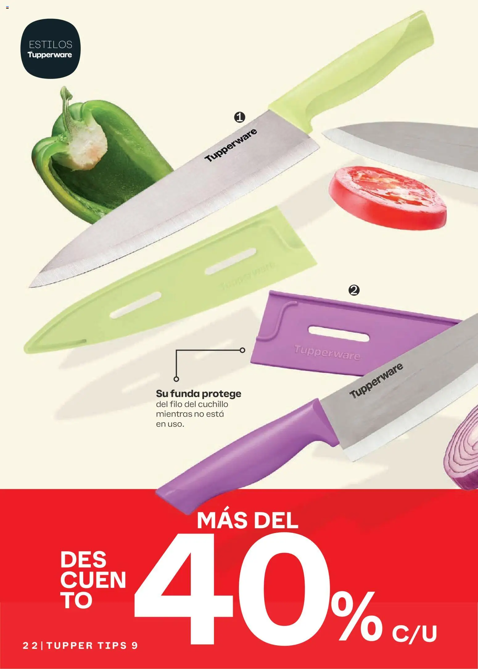 Nuevas ofertas de Tupperware válidas en toda la República Mexicana desde el 10/08/2026. ¡Encuentra las mejores ofertas en Tupperware catálogo! | Página: 22 | Productos: Funda, Tupper, Cuchillo