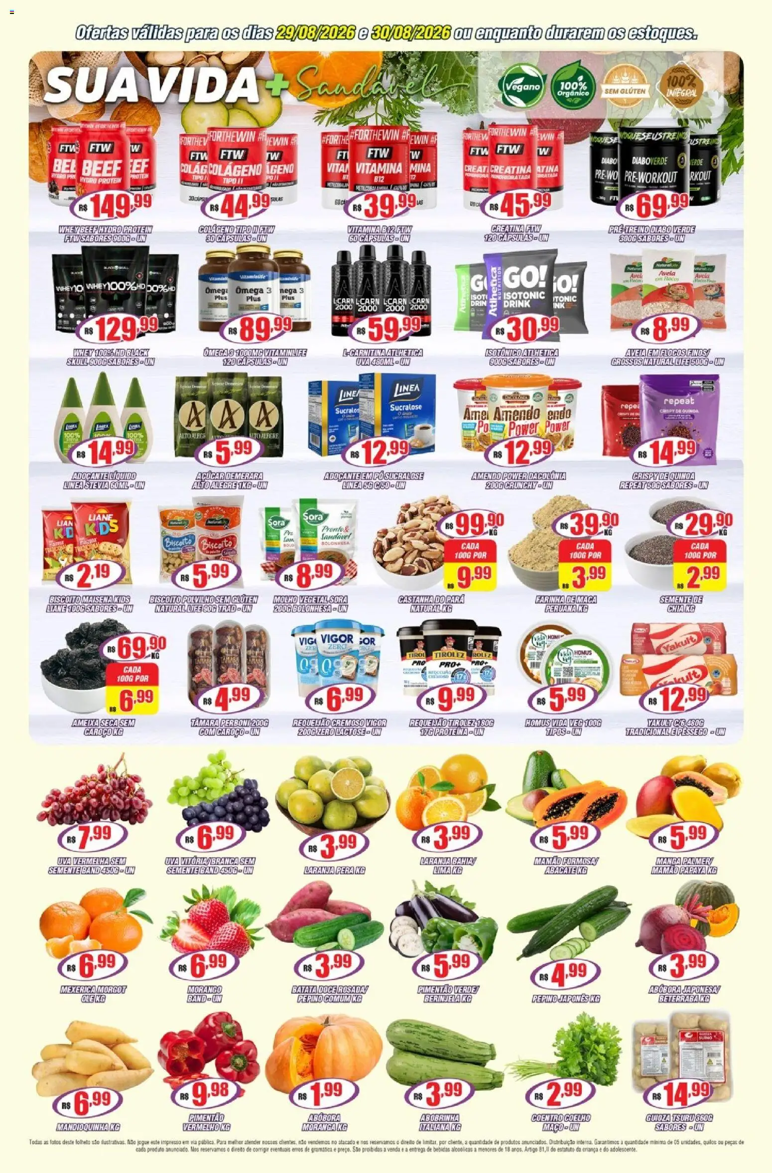 Violeta Supermercados Folheto - válido de 29/08/2026 | Página: 4 | Produtos: Colágeno, Ômega 3, Quinoa, Stevia