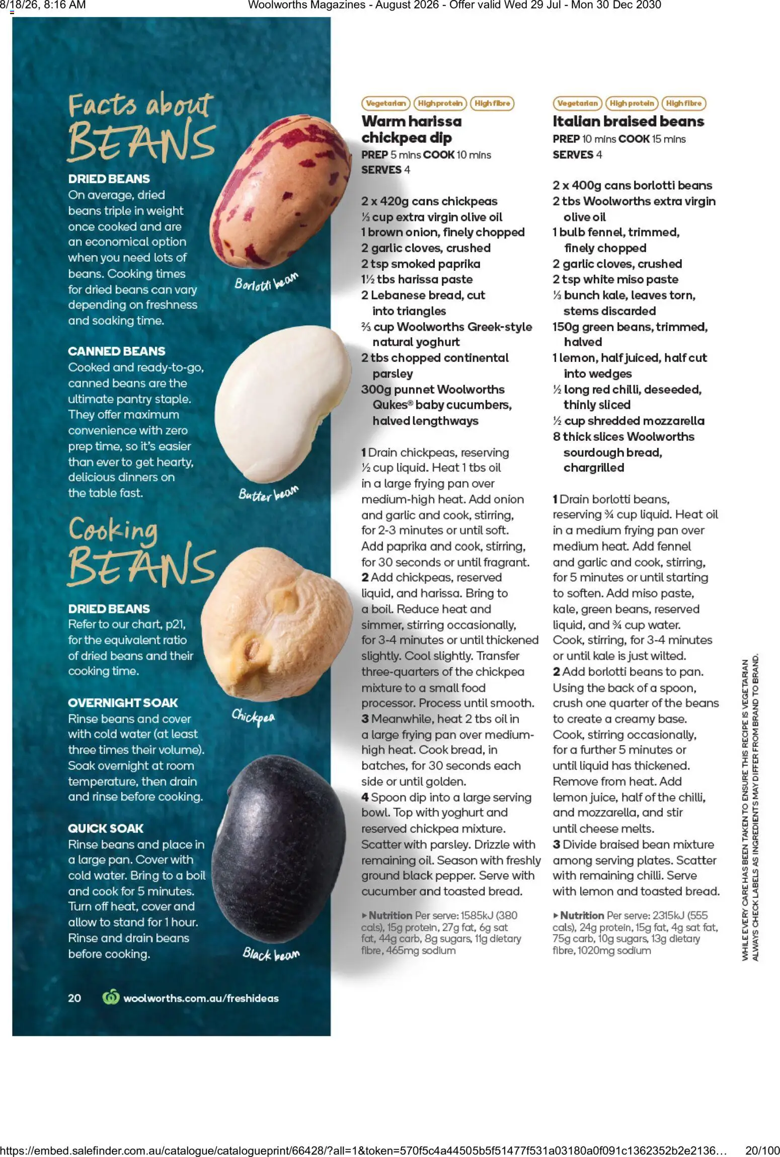Woolworths catalogue - valid from 01/08/2026 | Page: 20 | Products: Paprika, Garlic, Extra virgin olive oil, Weight