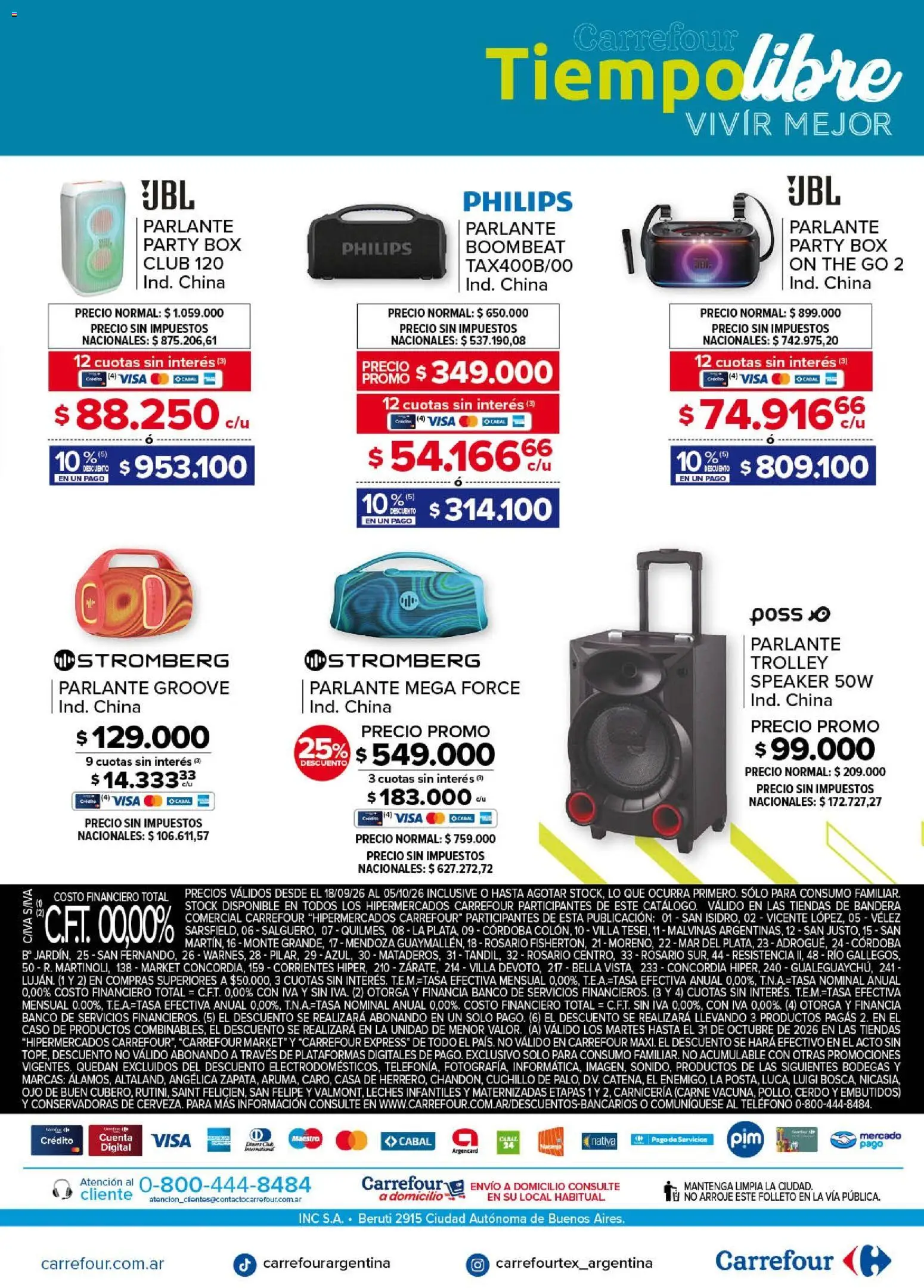 Carrefour - Tiempo Libre │ válido desde el 18/09/2026 | Página: 17 | Productos: Embutidos, Rosario, Carne, Cerdo