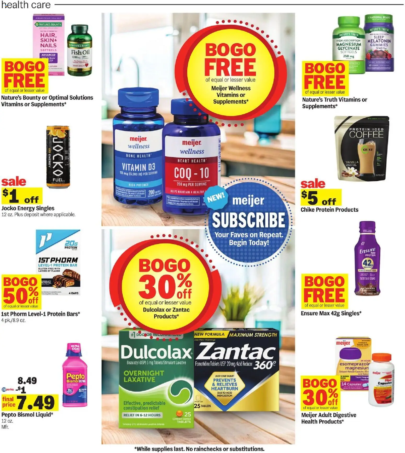 Meijer Weekly Ad - MI - valid from 09/23/2026 | Page: 25 | Products: Vitamin, Milk, Protein bar, Tablet