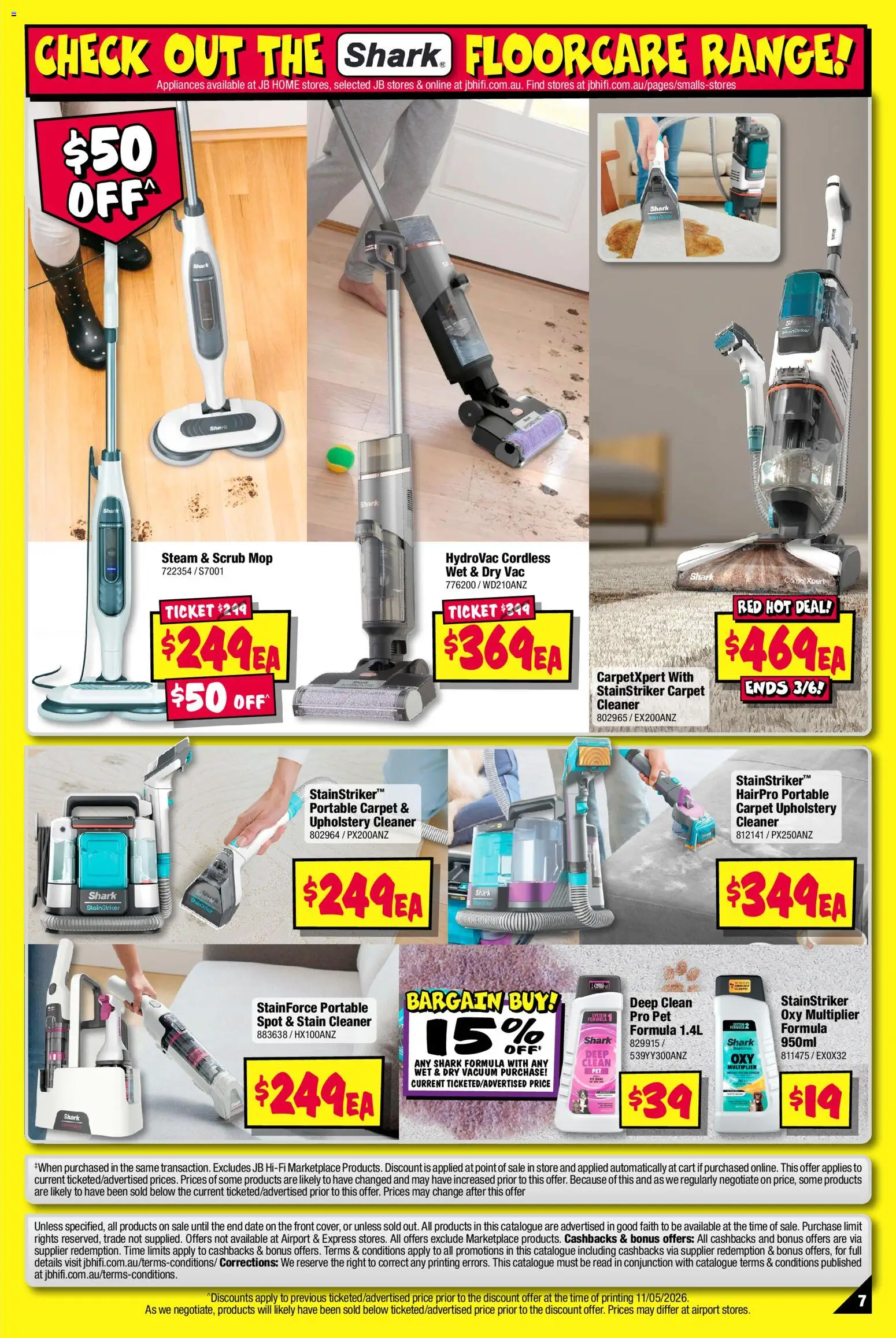 JB Hi-Fi catalogue - valid from 21.05.2026 | Page: 7 | Products: Carpet, Scrub, Cart, Date