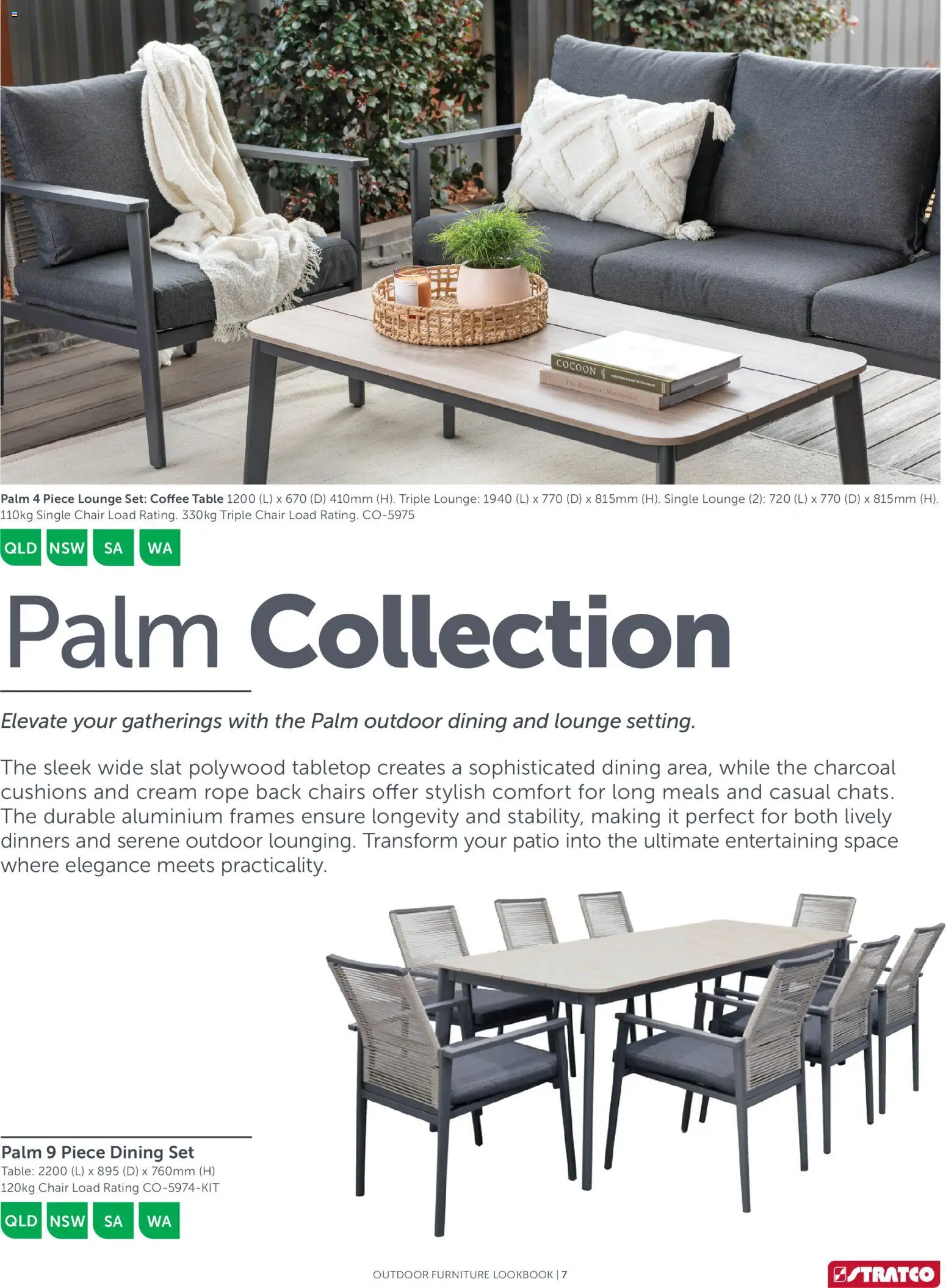 Stratco catalogue - valid from 15.05.2026 | Page: 7 | Products: Table, Chair, Outdoor furniture, Cream