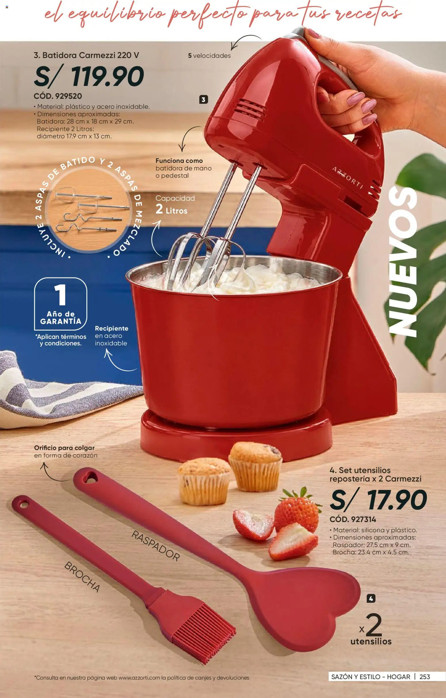 Catálogo Azzorti válido desde 14/08/2026 | Página: 255 | Productos: Brocha, Batidora