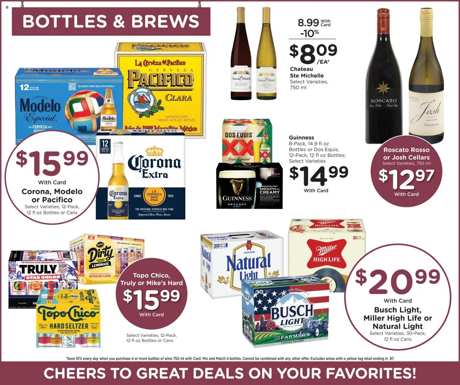 Kroger Weekly Ad - valid from 07/15/2026 | Page: 14 | Products: Wine, Beer, Water