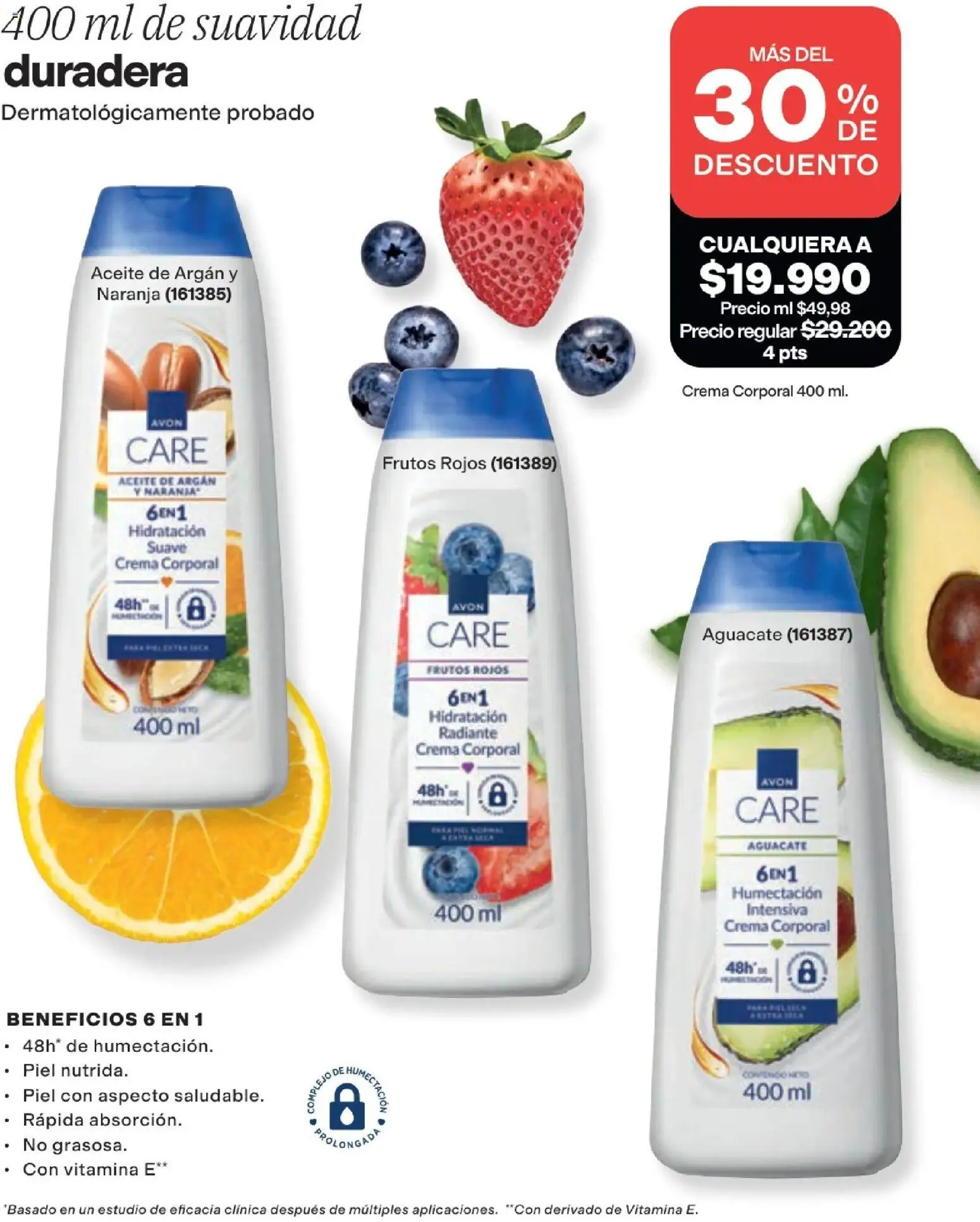 Avon revista - valida desde el 19/09/2026 | Página: 116 | Productos: Aguacate, Crema, Frutos rojos, Aceite
