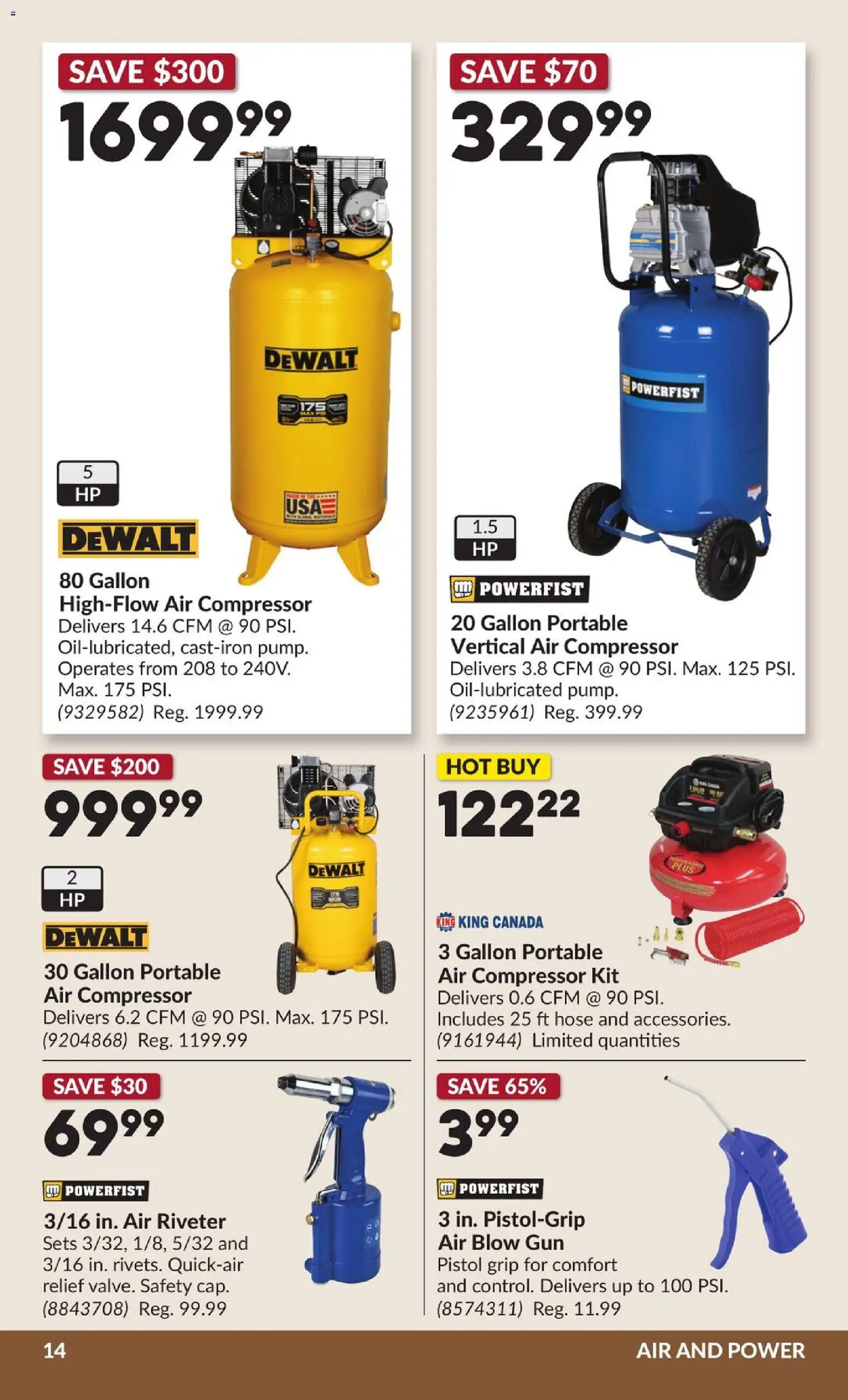 Princess Auto flyer valid from Jul 28, 2026 | Page: 19 | Products: Compressor, Air compressor