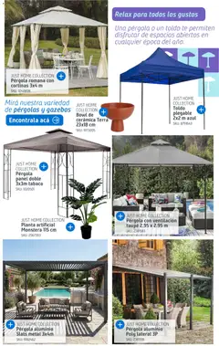 Vista previa Sodimac - Catálogo Aire Libre válido desde el 14/09/2026 | Página: 19 | Productos: Cortinas, Toldo, Pérgola, Planta