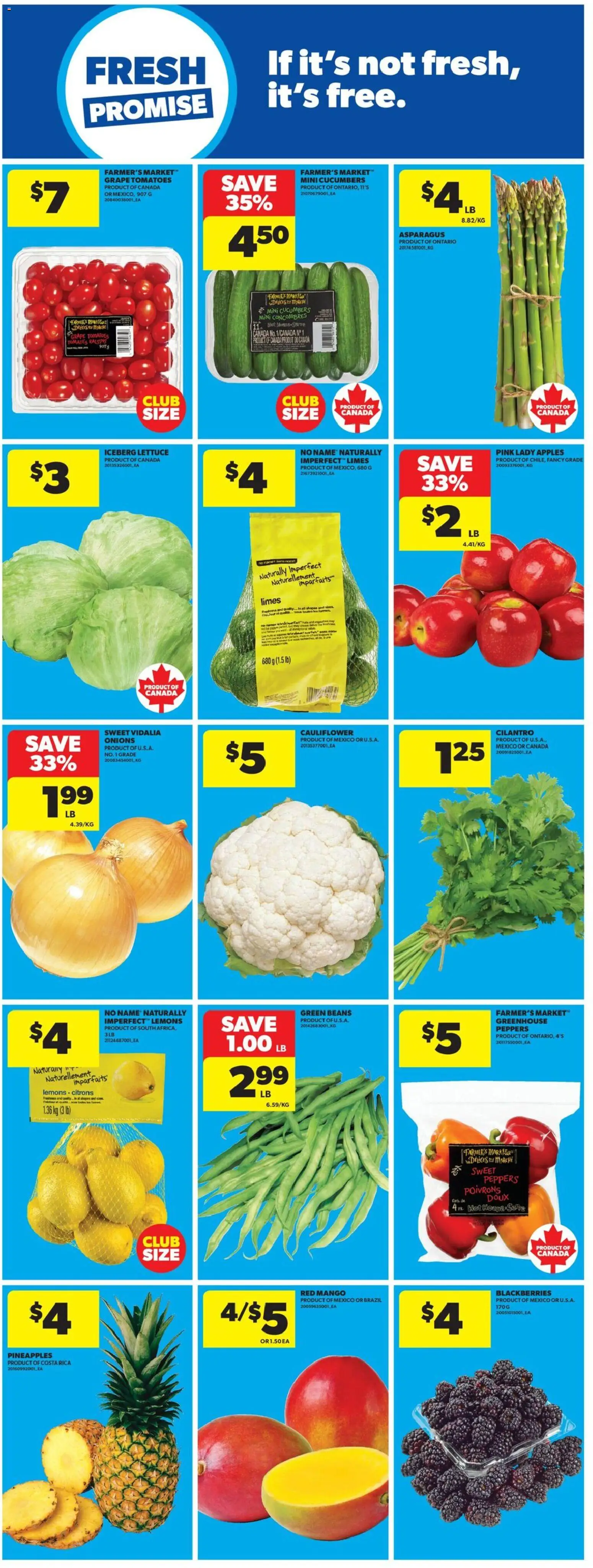 Real Canadian Superstore flyer valid from Jul 2, 2026 | Page: 12 | Products: Cucumbers, Apples, Tomatoes
