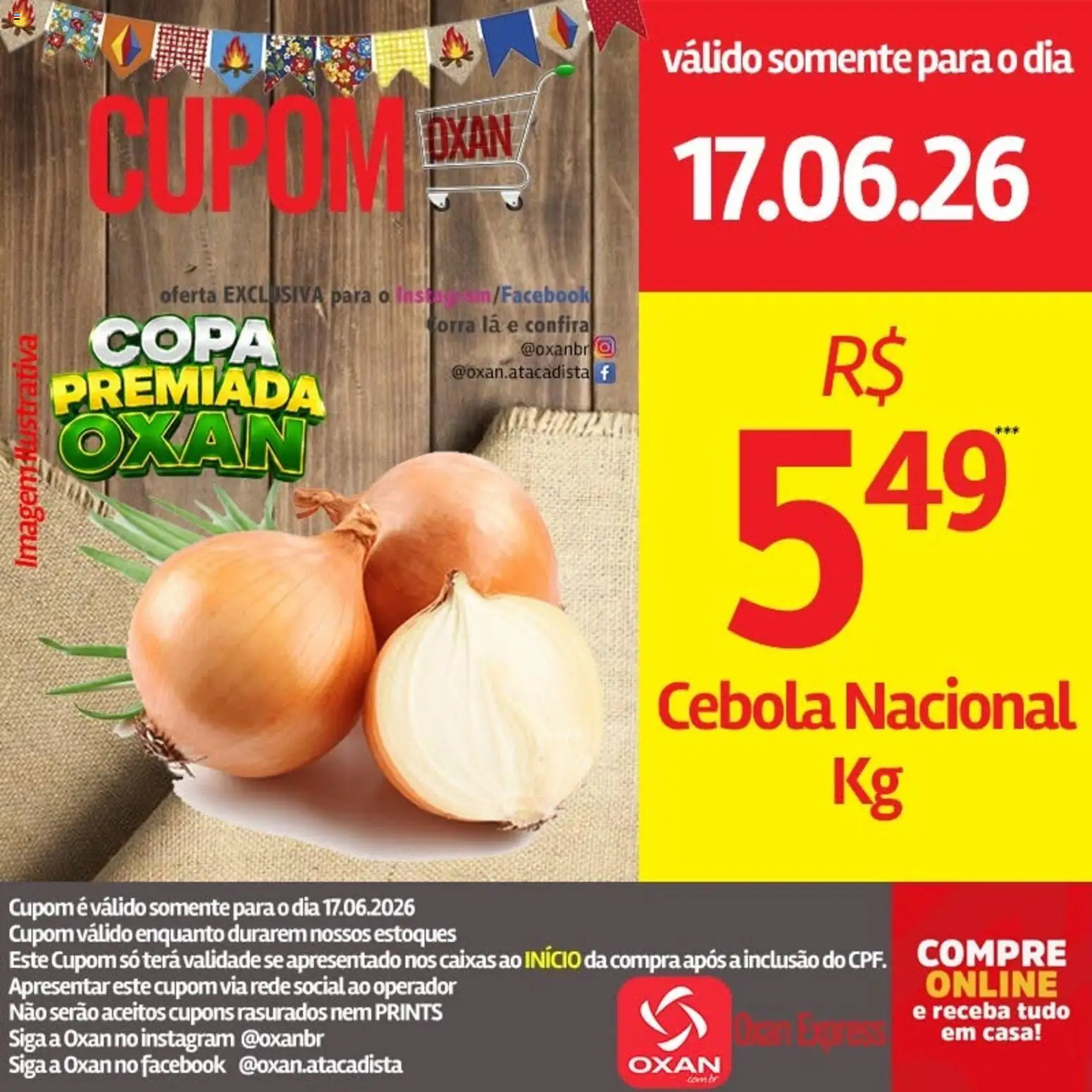 Oxan Atacadista Folheto - válido de 17.06.2026 | Página: 14 | Produtos: Cebola, Copa