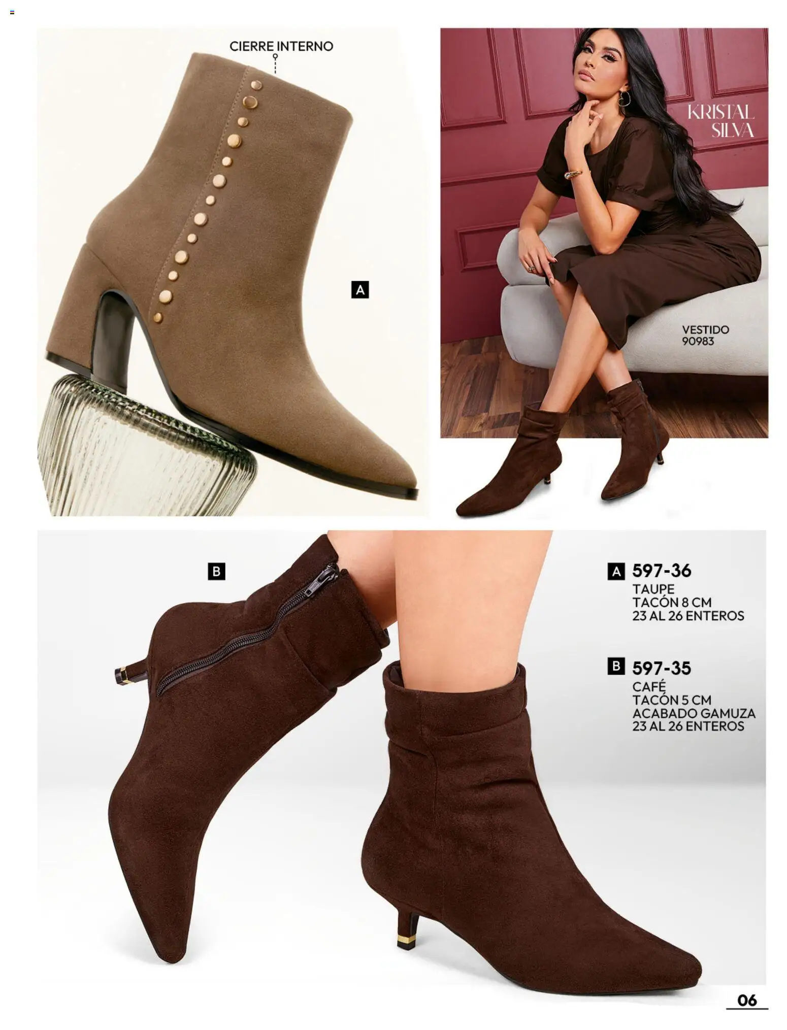 Nuevas ofertas de Cklass válidas en toda la República Mexicana desde el 08/07/2026. ¡Encuentra las mejores ofertas en Cklass catálogo Botas y botines! | Página: 7 | Productos: Café, Gamuza, Vestido