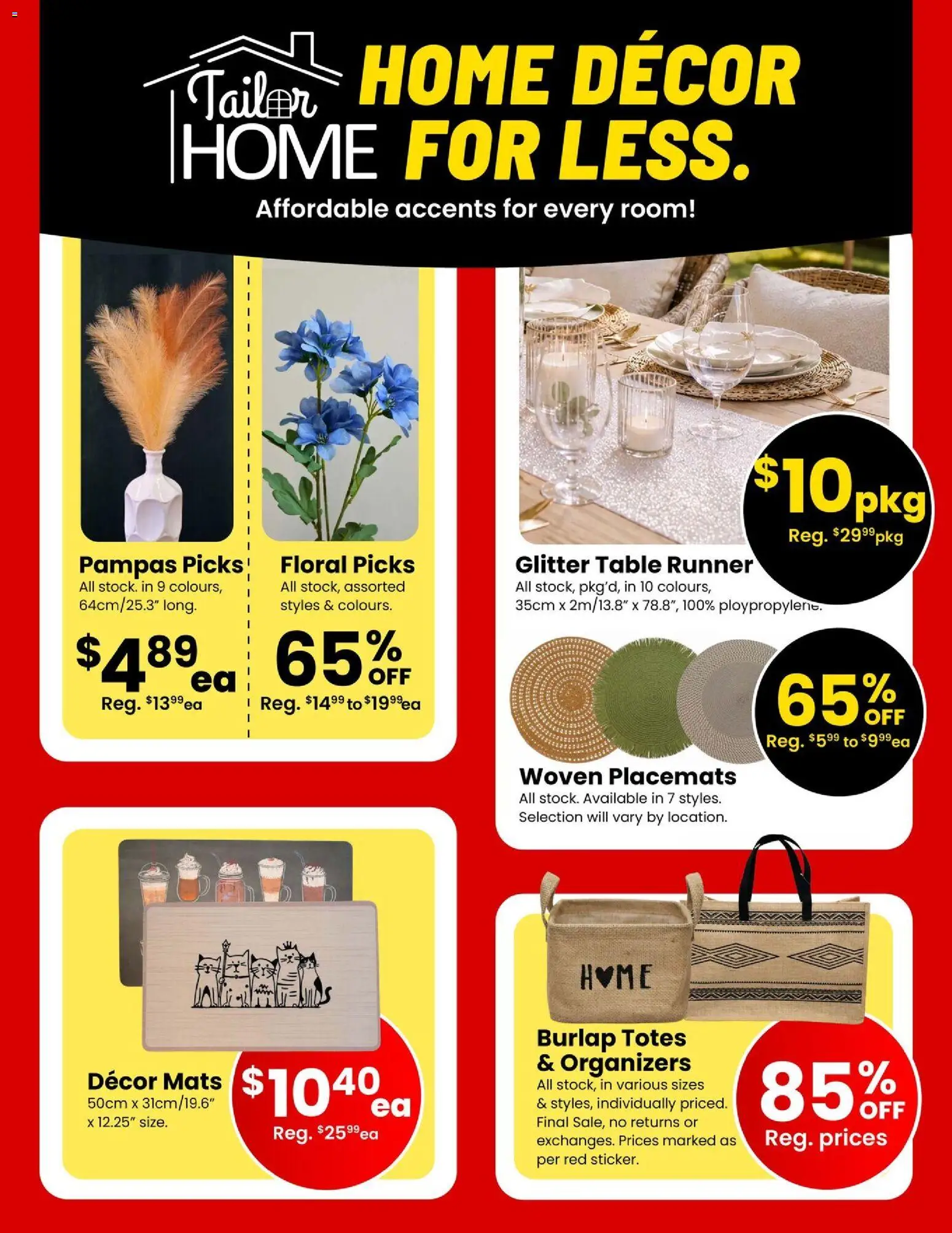 Fabricland flyer valid from Aug 1, 2026 | Page: 12 | Products: Table