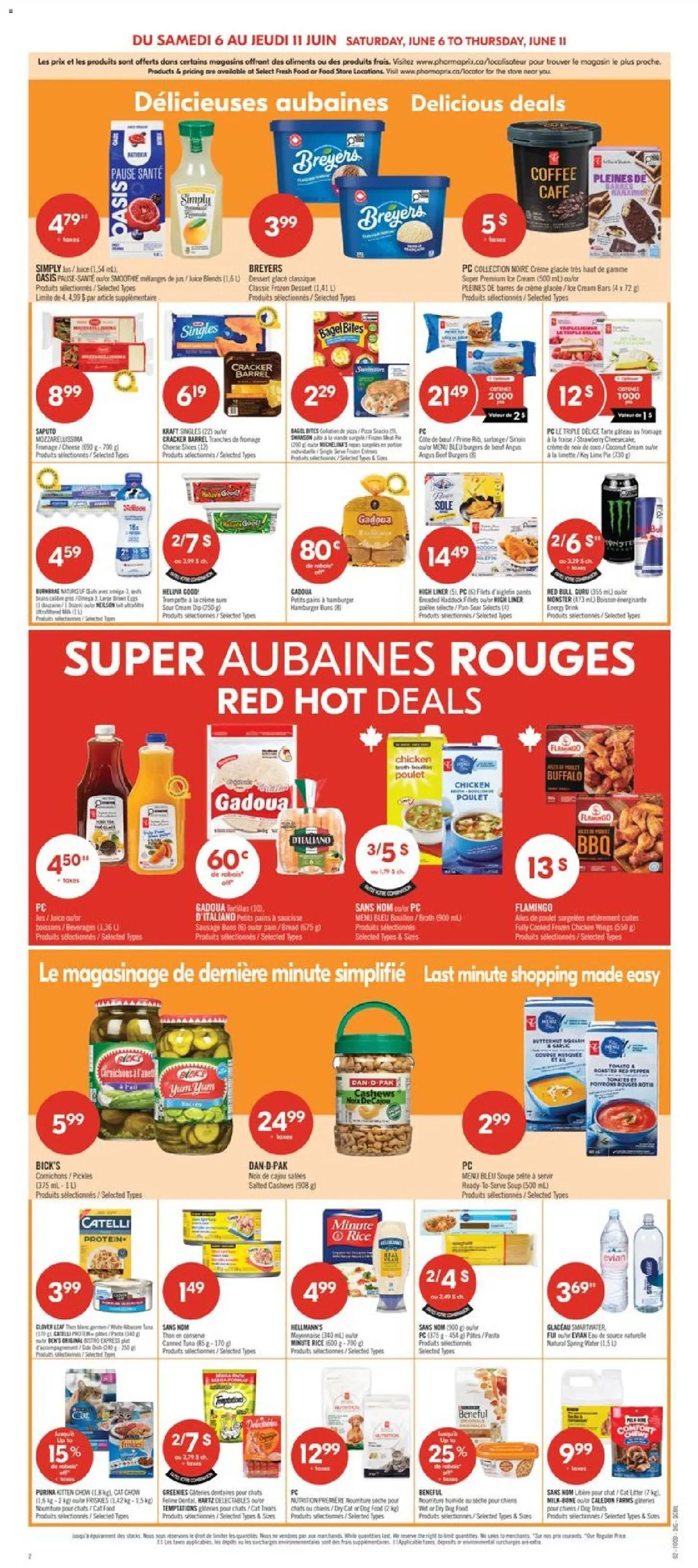 Pharmaprix flyer valid from 05.06.2026 | Page: 5 | Products: Sour cream, Cream, Chicken wings, Bread