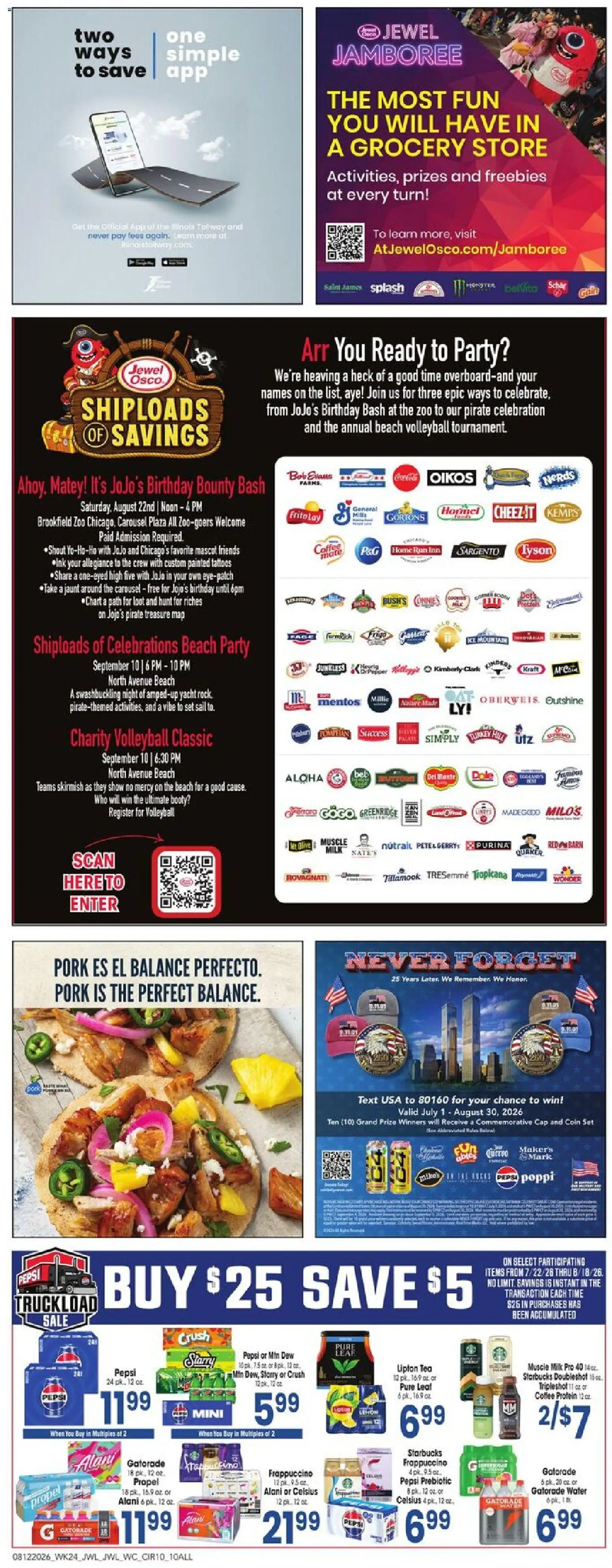 Jewel Osco Weekly Ad - valid from 08/12/2026 | Page: 10 | Products: Turkey, Coffee, Tea, Cap