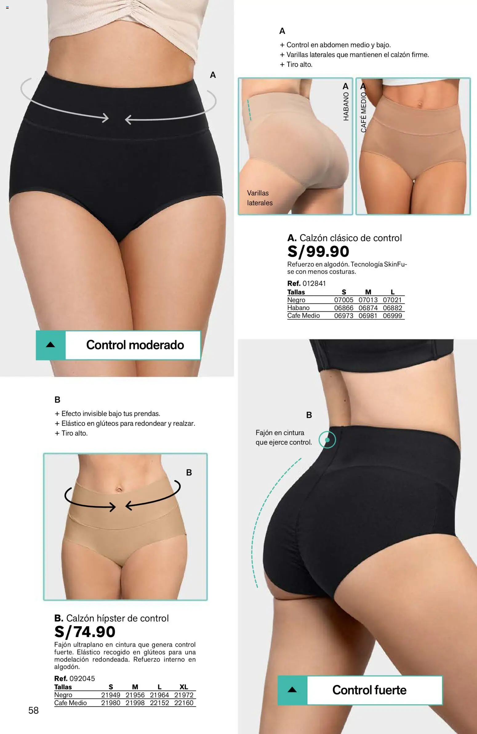 Catálogo Leonisa válido desde 24/08/2026 | Página: 58 | Productos: Café, Bajo