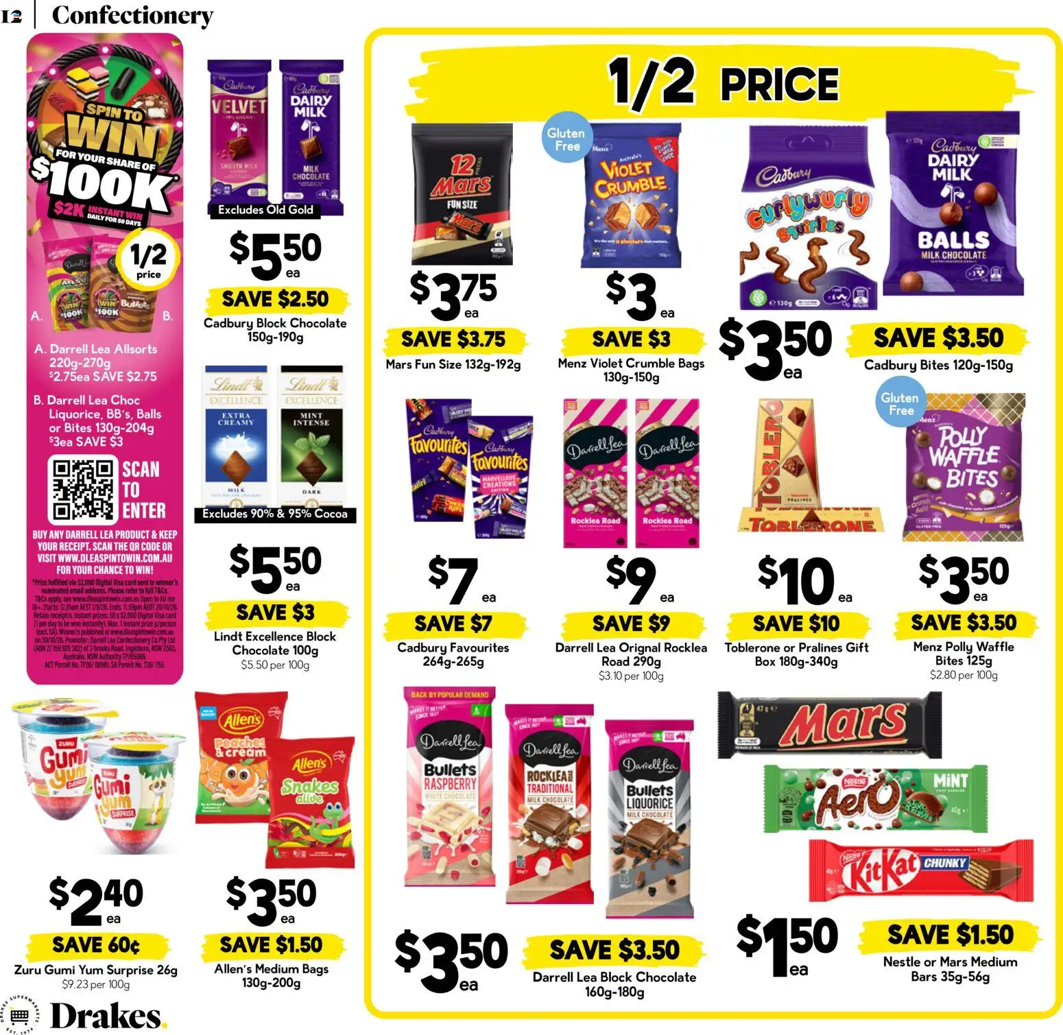 Drakes catalogue - valid from 23/09/2026 | Page: 12 | Products: Box, Peaches, Digital, White chocolate