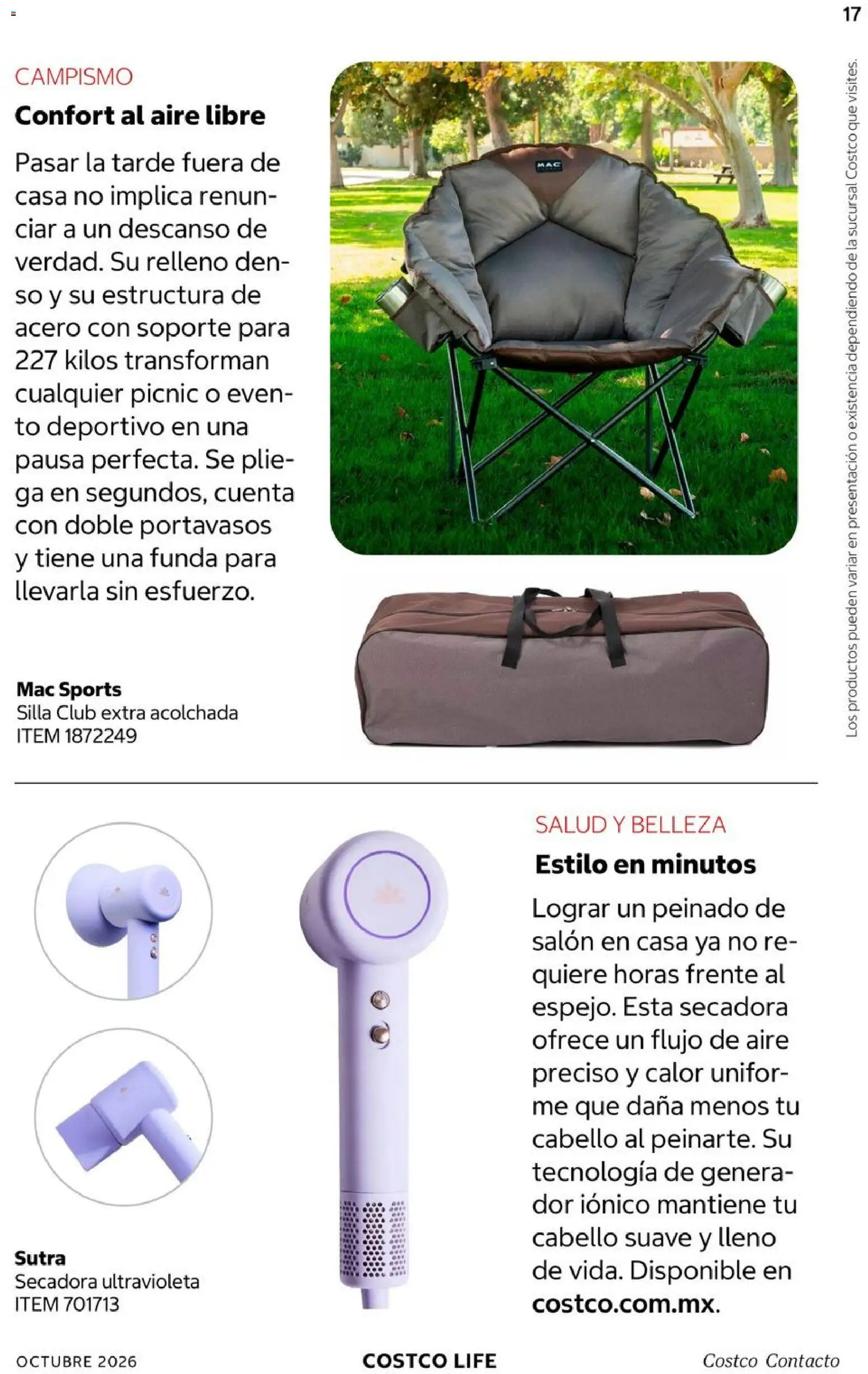 Nuevas ofertas de Costco válidas en toda la República Mexicana desde el 01/10/2026. ¡Encuentra las mejores ofertas en Costco catálogo Octubre! | Página: 17