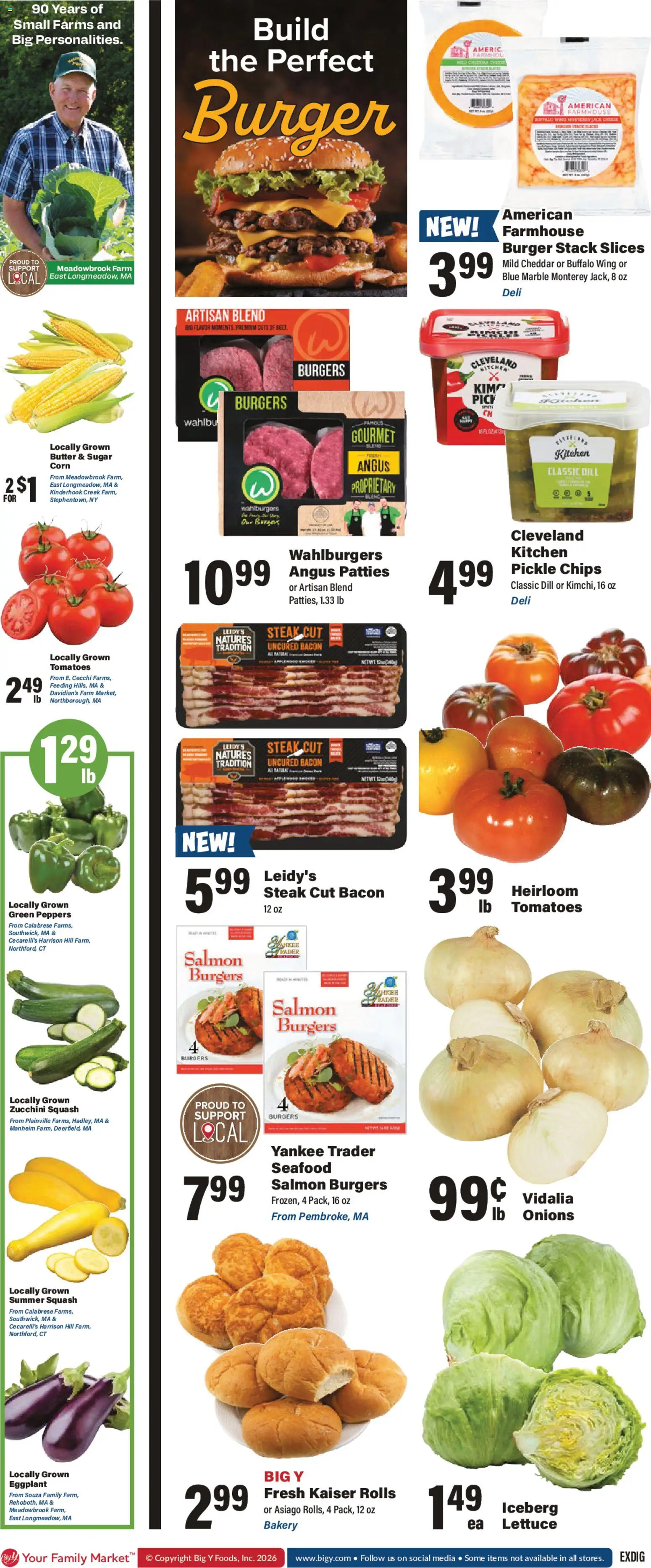Big Y Weekly Ad - valid from 08/06/2026 | Page: 2 | Products: Squash, Zucchini, Butter, Chips