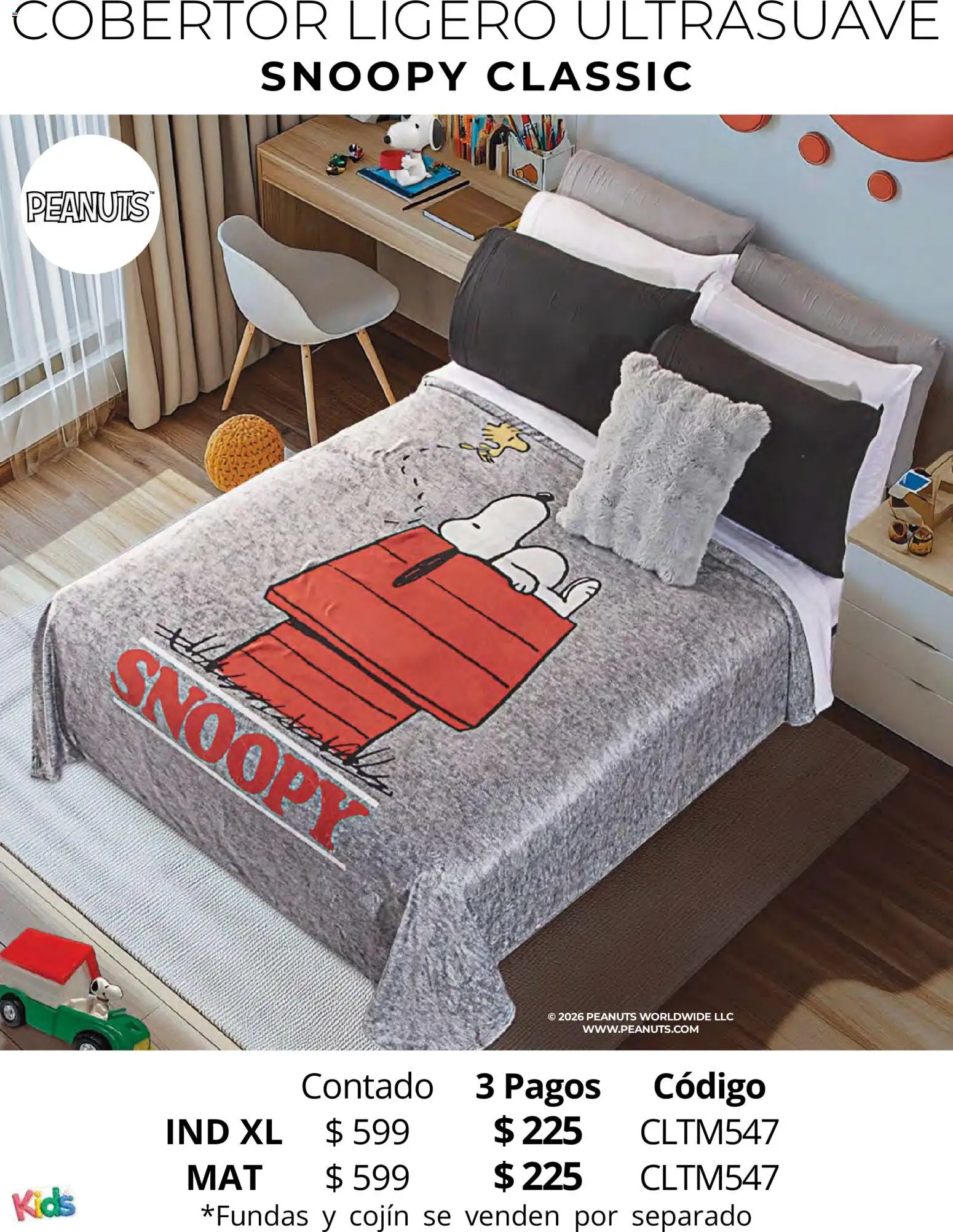 Nuevas ofertas de Colchas Concord válidas en toda la República Mexicana desde el 01.05.2026. ¡Encuentra las mejores ofertas en Colchas Concord catálogo Kids! | Página: 104 | Productos: Cobertor