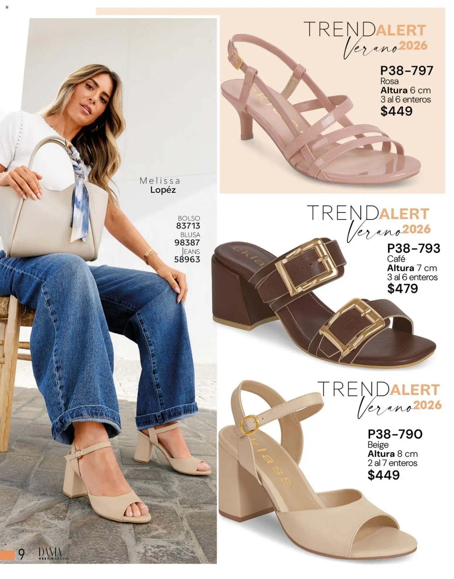Nuevas ofertas de Cklass válidas en toda la República Mexicana desde el 01.05.2026. ¡Encuentra las mejores ofertas en Cklass catálogo Novedades de verano calzado! | Página: 10 | Productos: Blusa, Bolso, Café