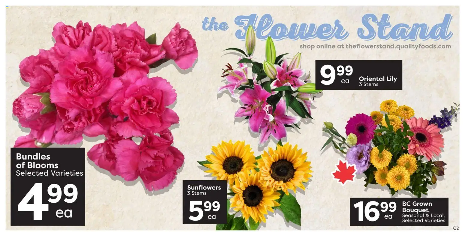 Quality Foods flyer valid from Sep 24, 2026 | Page: 4 | Products: Flower stand