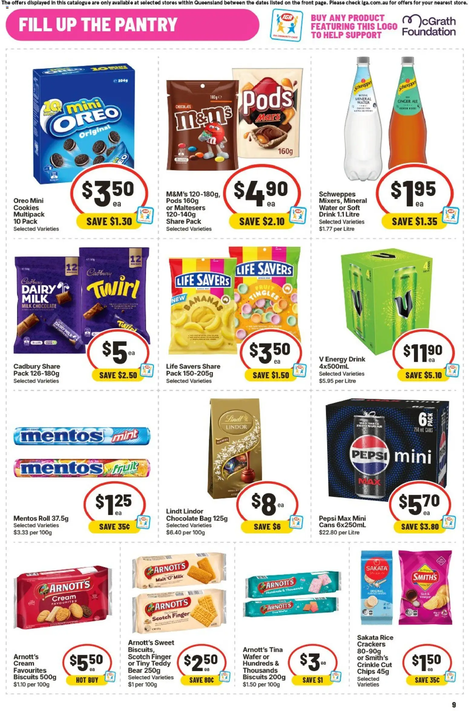 IGA catalogue - valid from 09/09/2026 | Page: 10 | Products: Crackers, Dairy, Biscuits, Cookies