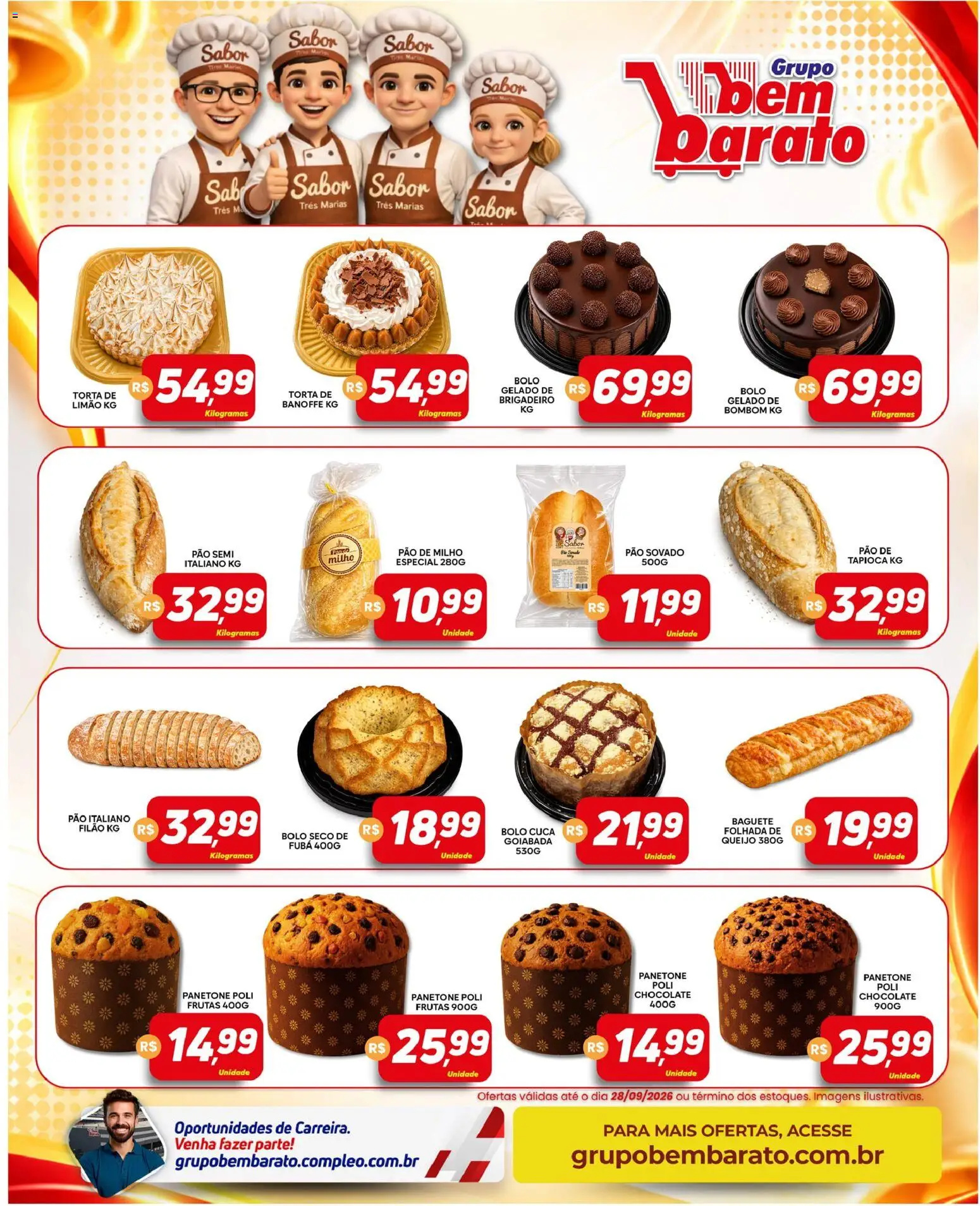 Supermercado Bem Barato Folheto - válido de 22/09/2026 | Página: 4 | Produtos: Frutas, Milho, Bombom, Goiabada
