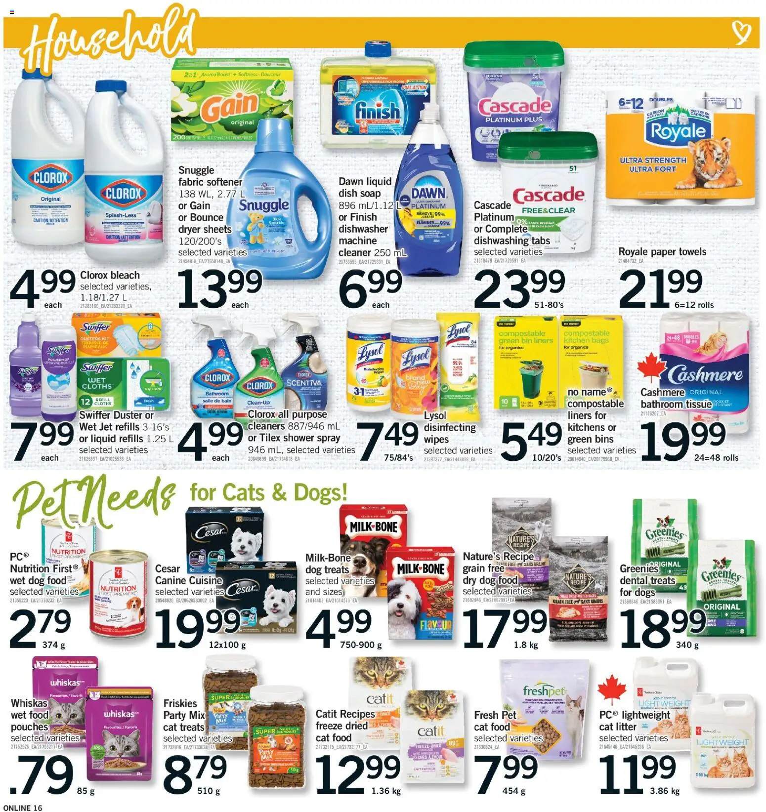 Fortinos flyer valid from Sep 24, 2026 | Page: 15 | Products: Dryer, Dishwasher, Grains, Soap
