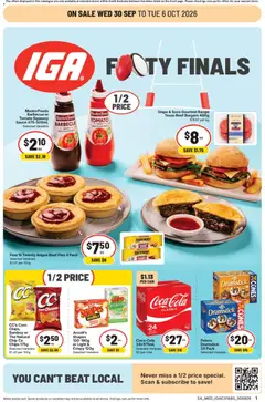 Preview of IGA catalogue Leabrook - valid from 30/09/2026