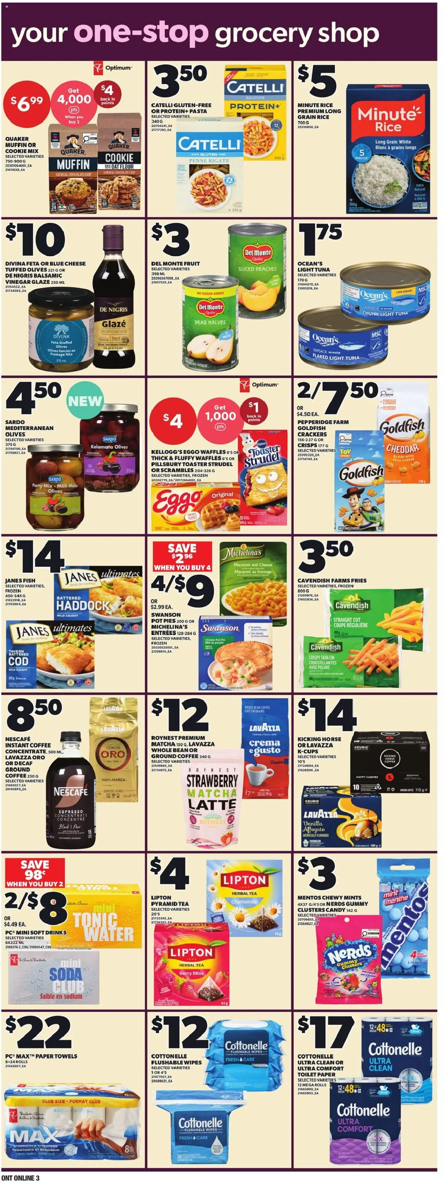 Loblaws flyer valid from Jul 2, 2026 | Page: 8 | Products: Fish, Pasta, Cheese, Chicken