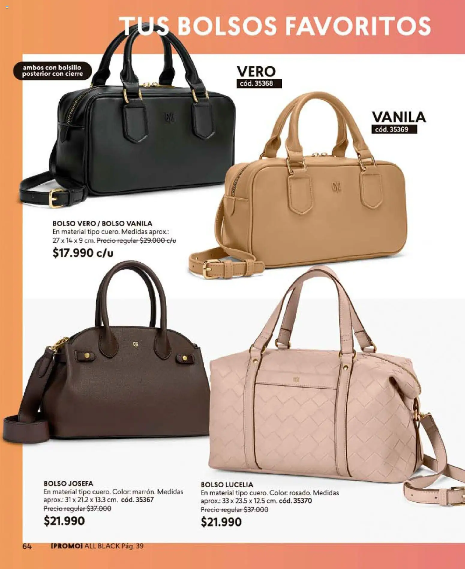 Catálogo CyZone Campaña 10 │ válido desde el 01.06.2026 | Página: 64 | Productos: Bolso