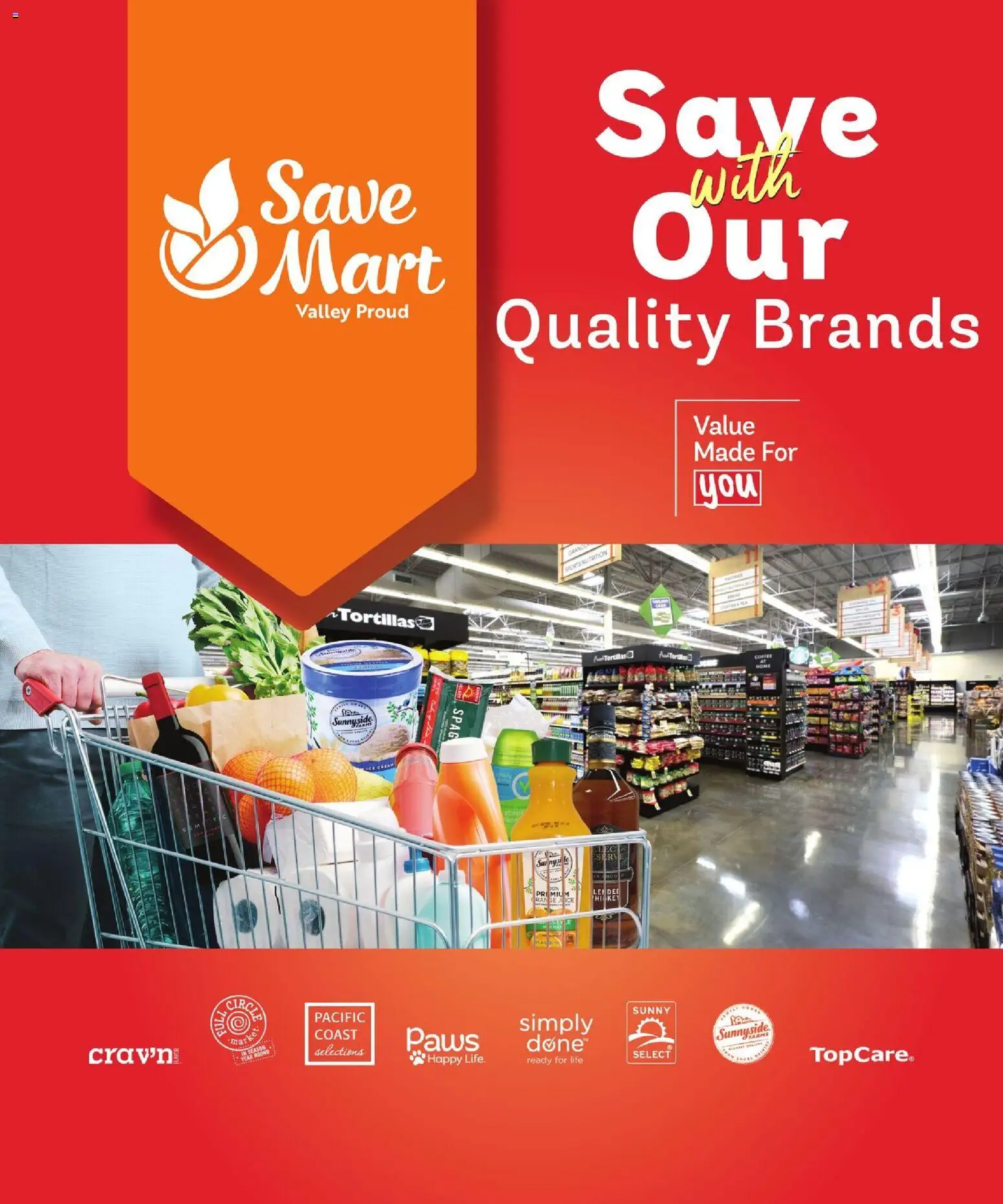 Save Mart Online Savings Guide - valid from 08/12/2026 | Page: 1 | Products: Coffee, Juice, Tortillas, Ice